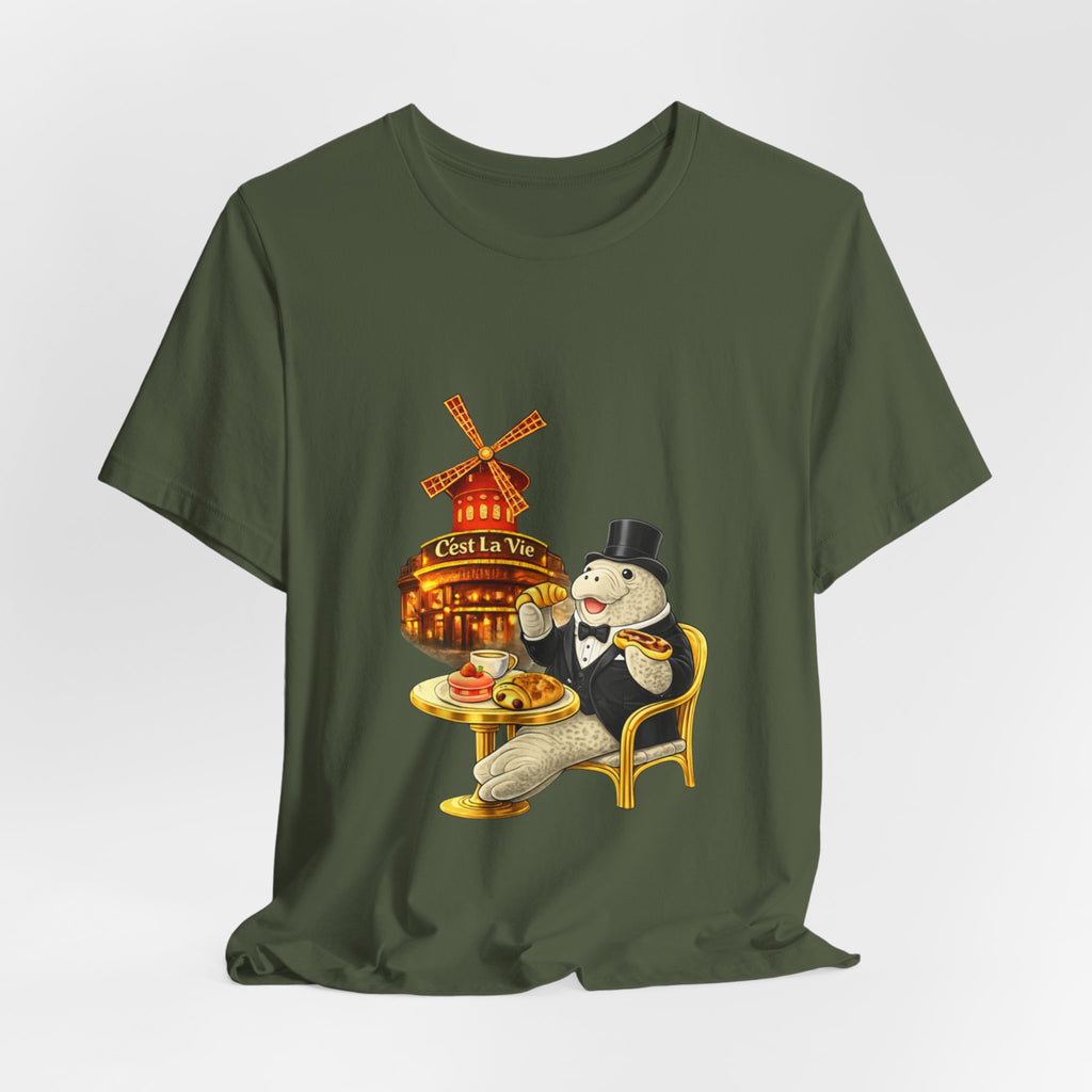 T-Shirt C'est La Vie Smoking Manatee — Owner Edition