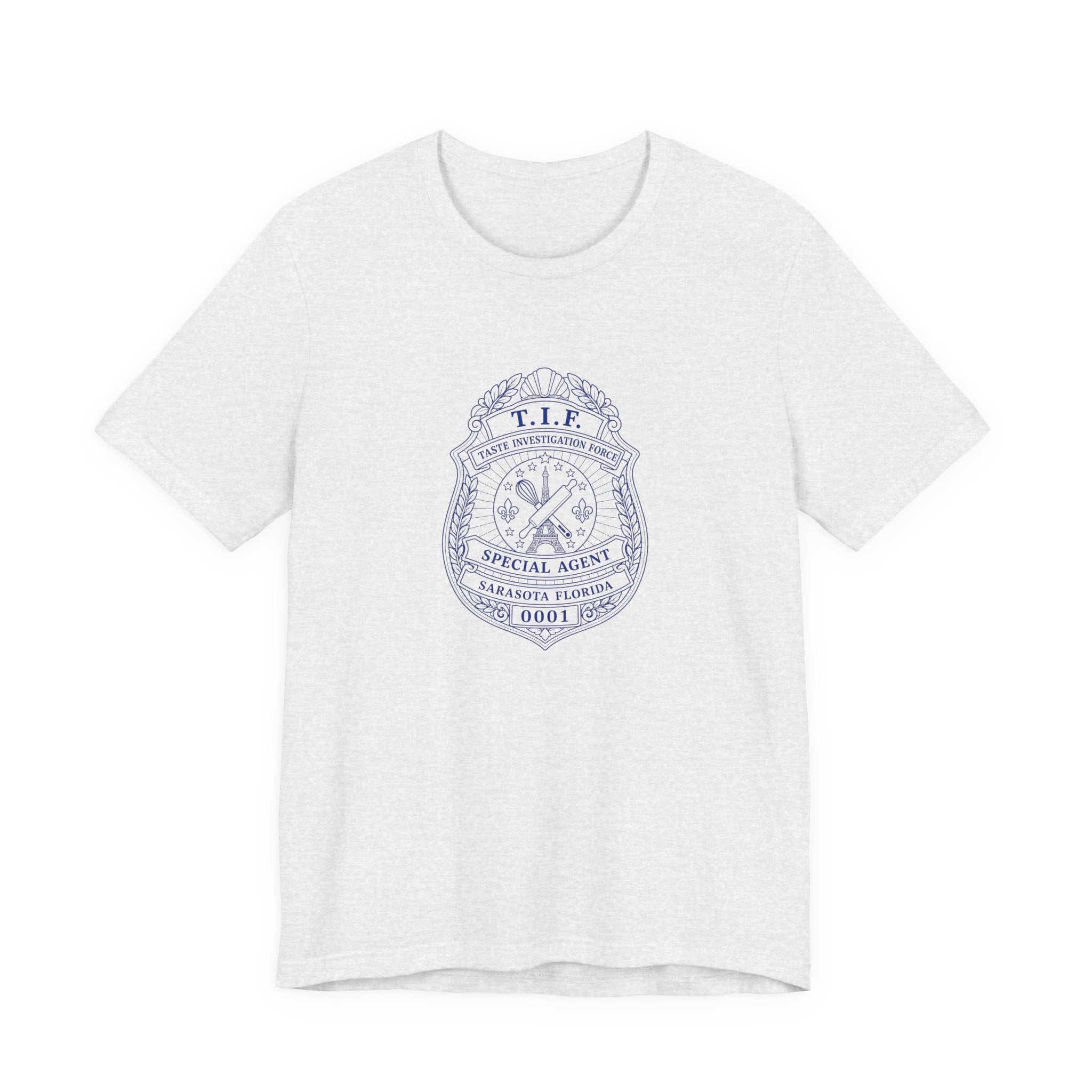 Unisex T-Shirt C'est La Vie — TIF Blue/Yellow Skeleton Owner Fred
