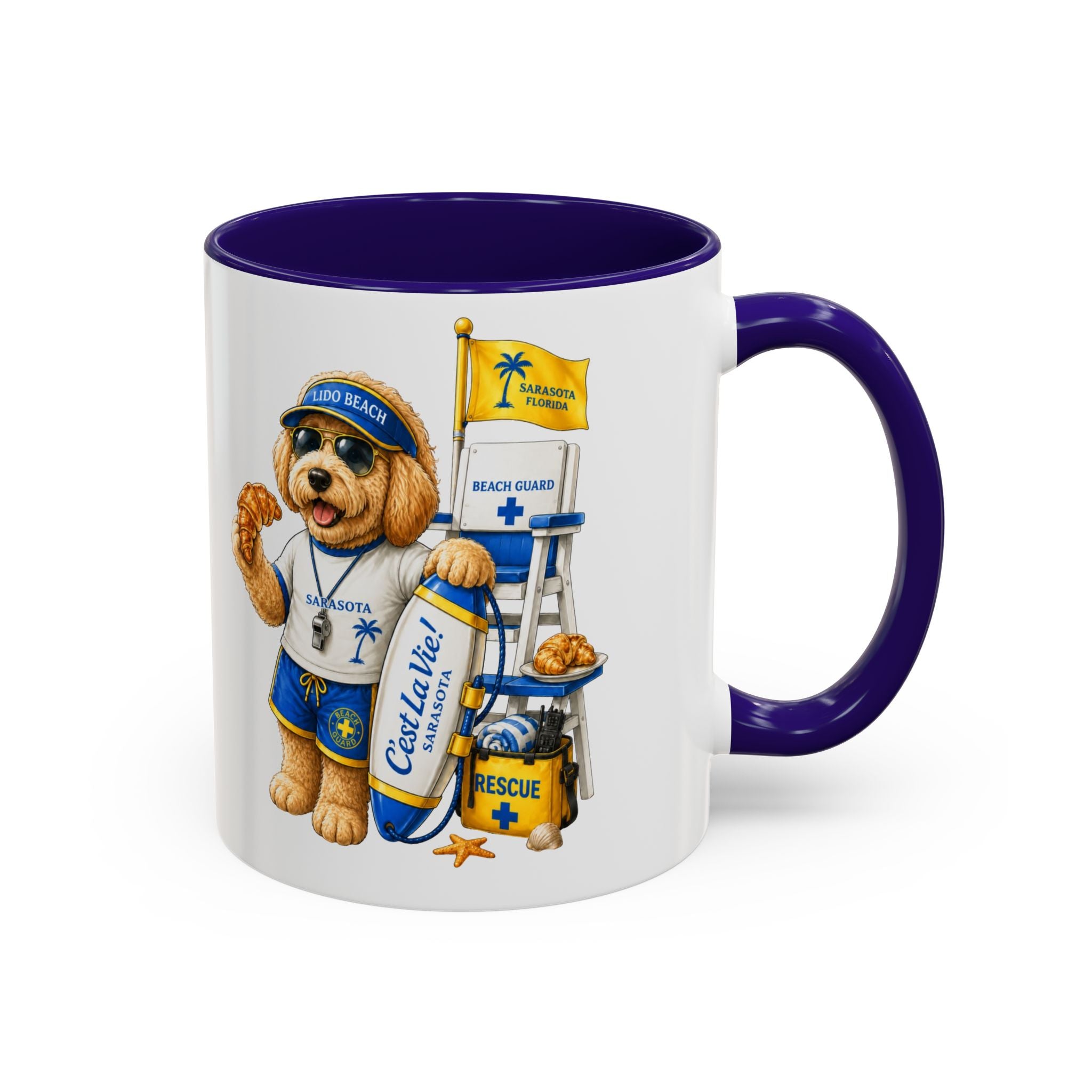 C'est La Vie! Doodle Café Mug — Authentic French Bakery Sarasota Cup (11oz/15oz)