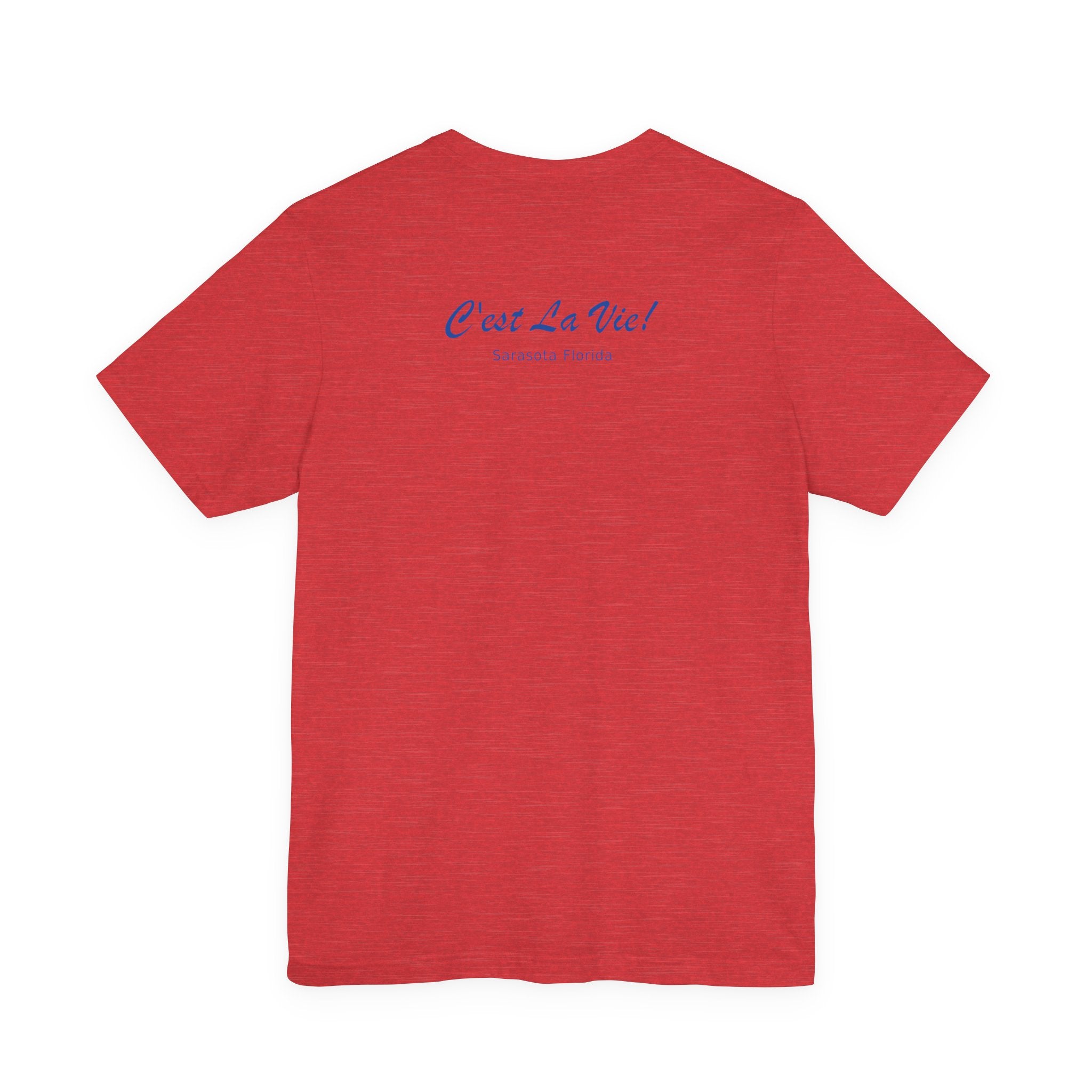 Unisex T-Shirt C'est La Vie — TIF Blue/Yellow Skeleton Owner Fred