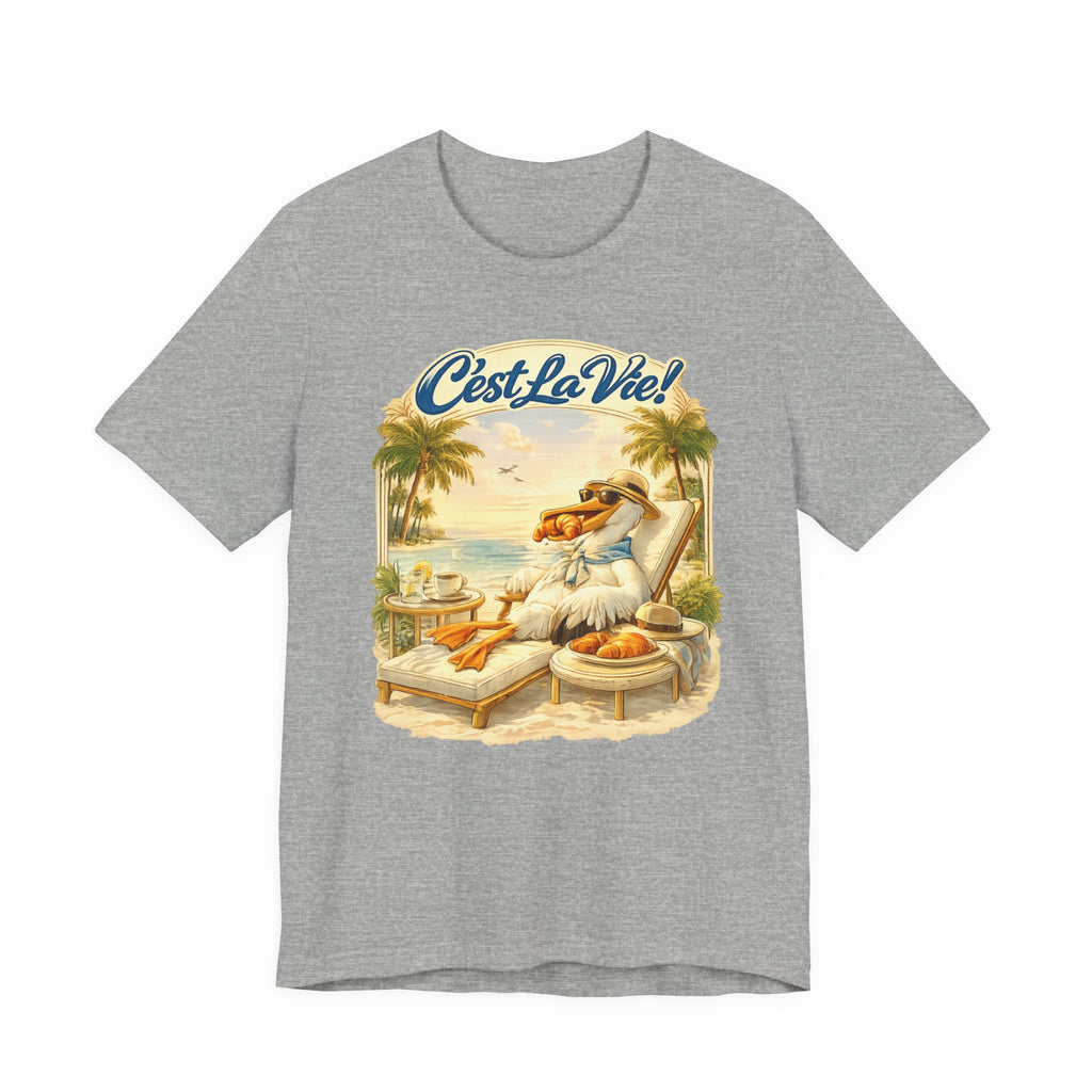 Retro 'C'est la Vie' Beach Tee