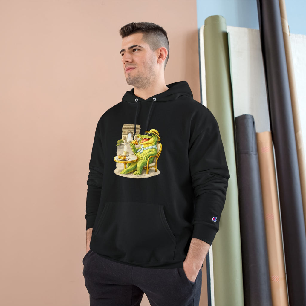 Champion Unisex Hoodie –  Gator Paris "C'est La Vie" Back Print