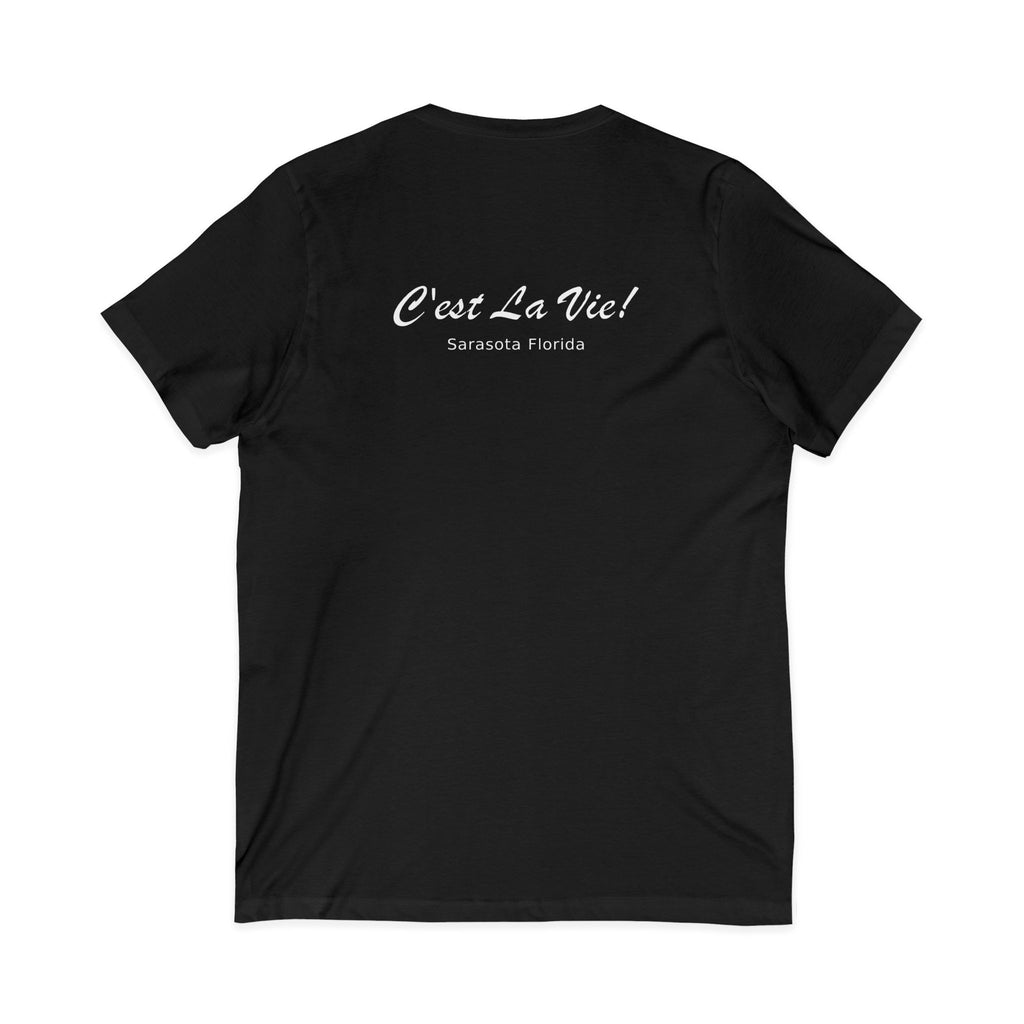 Unisex V-Neck T-Shirt C'est La Vie — Manatee Surf