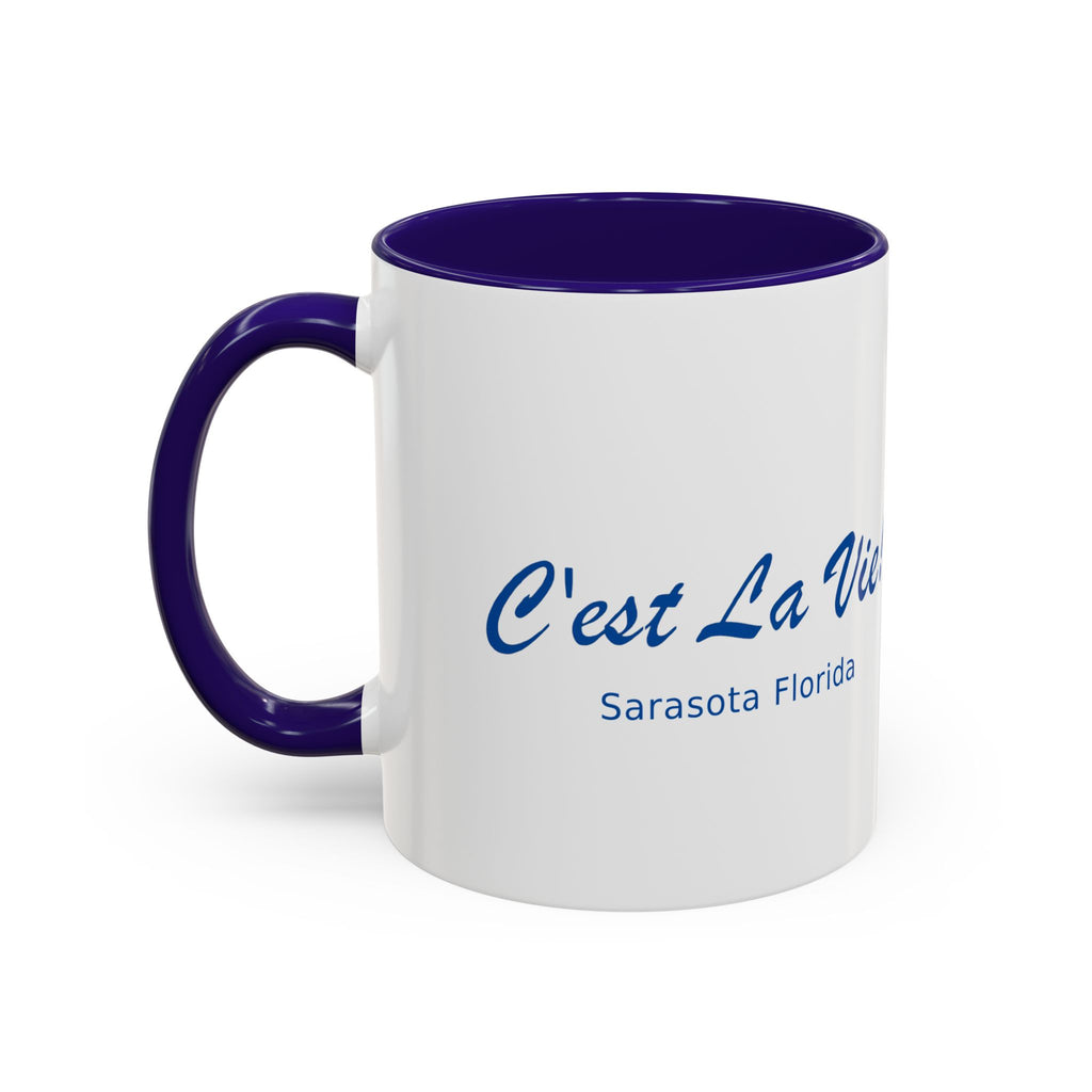 C'est La Vie! Manatee Café Mug — Authentic French Bakery Sarasota Cup (11oz/15oz)