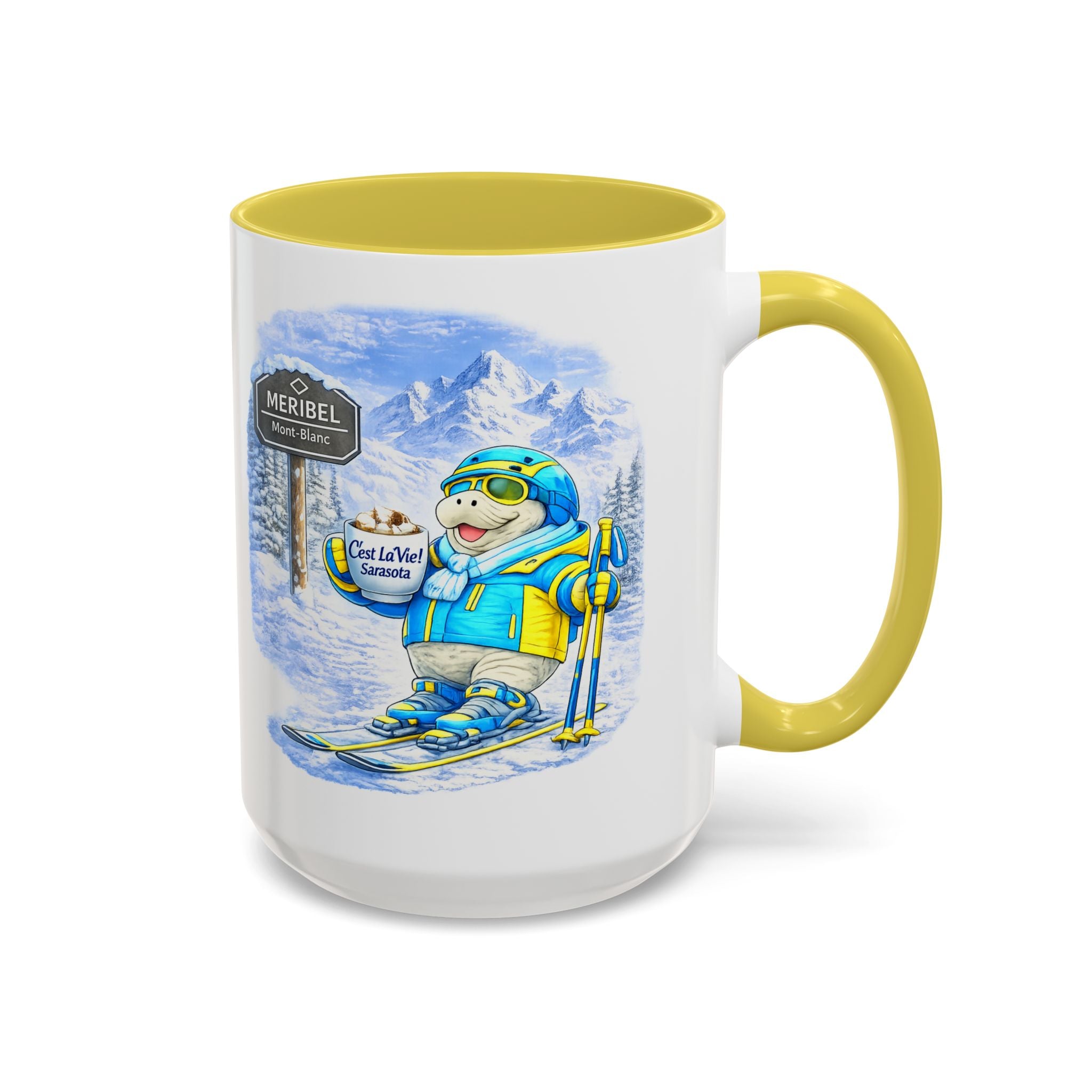 C'est La Vie! Café Mug — Manatee Ski (11oz/15oz)
