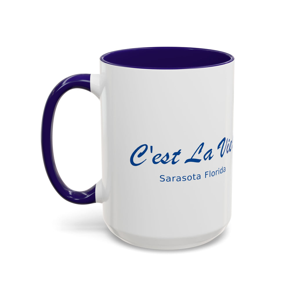 C'est La Vie! Café Mug — Manatee Surfer (11oz/15oz)