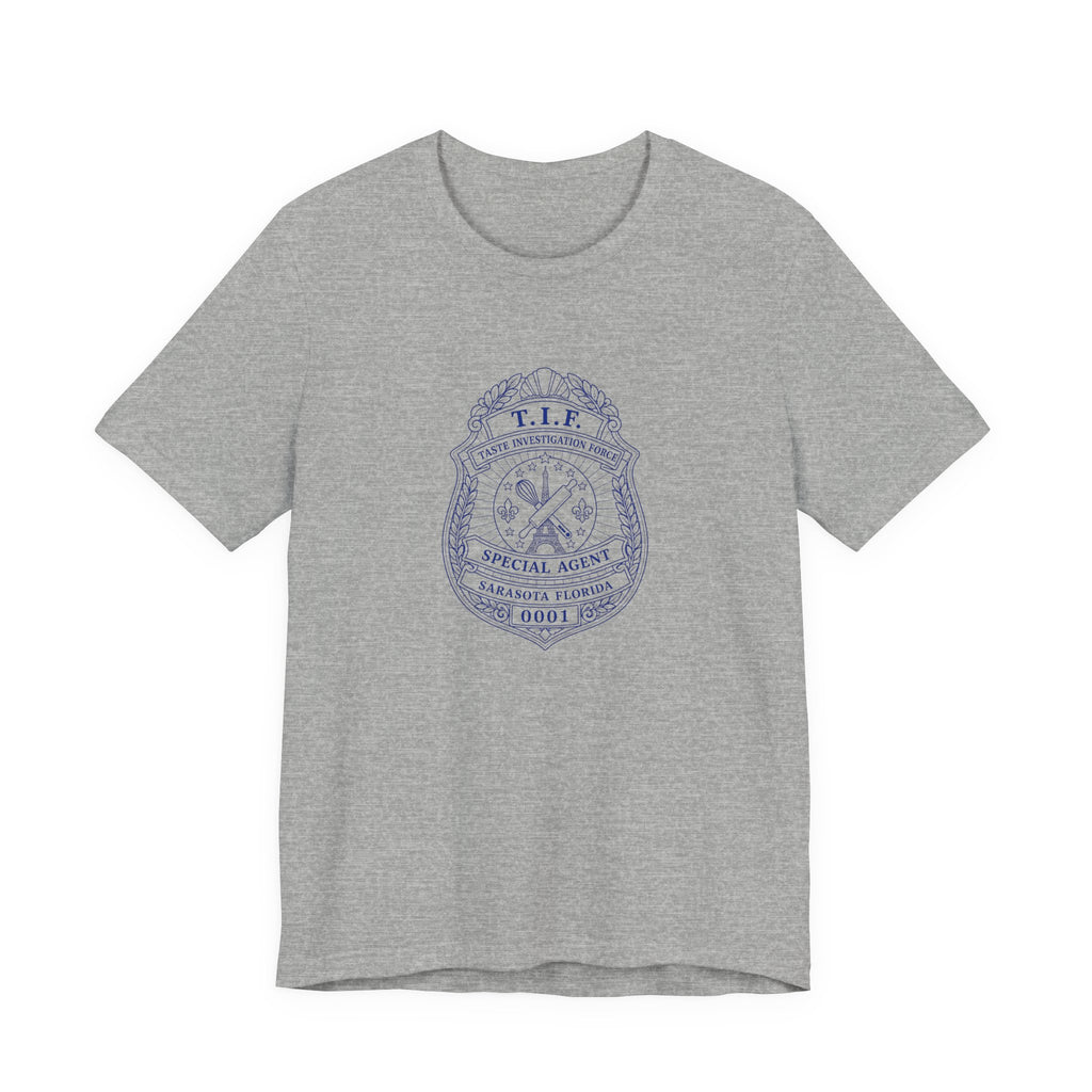 Unisex T-Shirt C'est La Vie — TIF Blue/Yellow Skeleton Owner Fred
