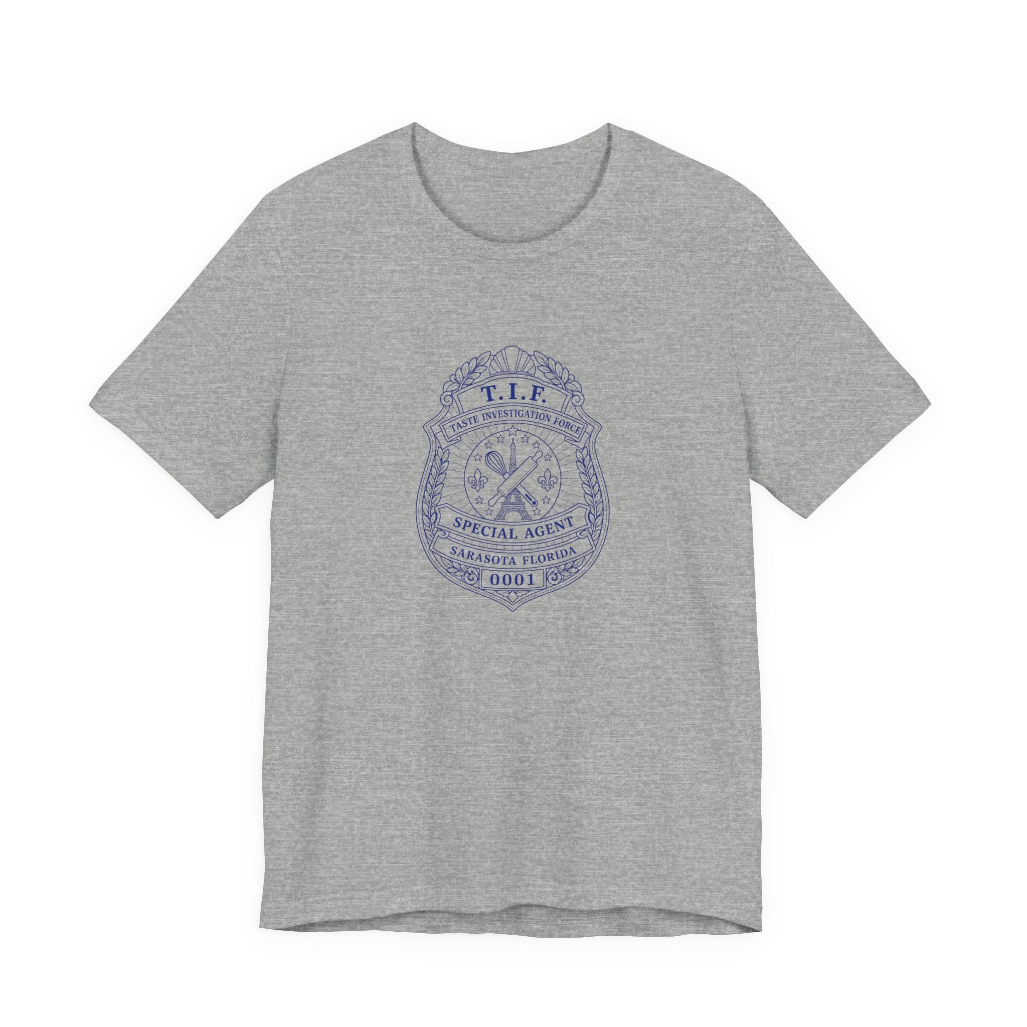 Unisex T-Shirt C'est La Vie — TIF Blue/Yellow Skeleton Owner Fred