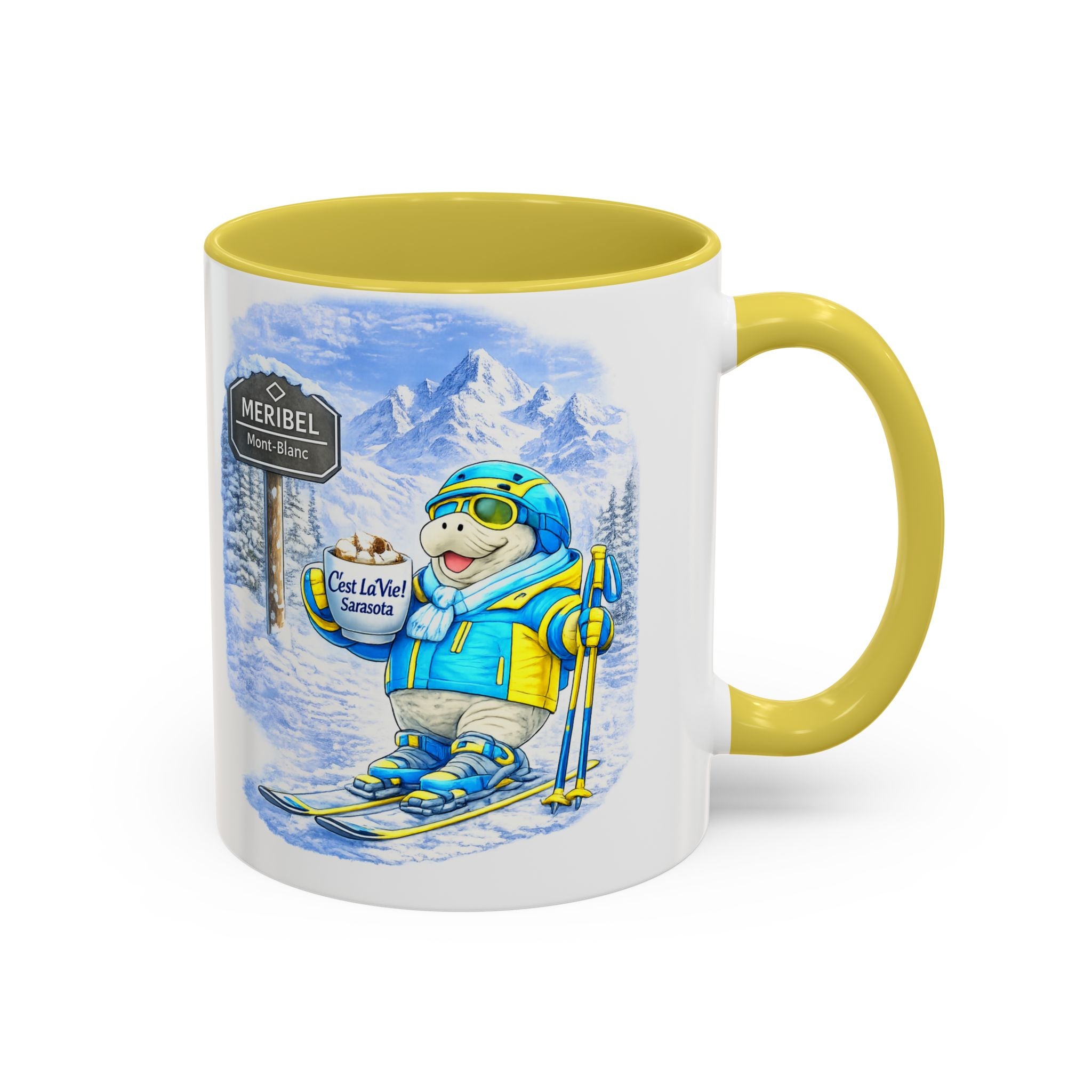 C'est La Vie! Café Mug — Manatee Ski (11oz/15oz)