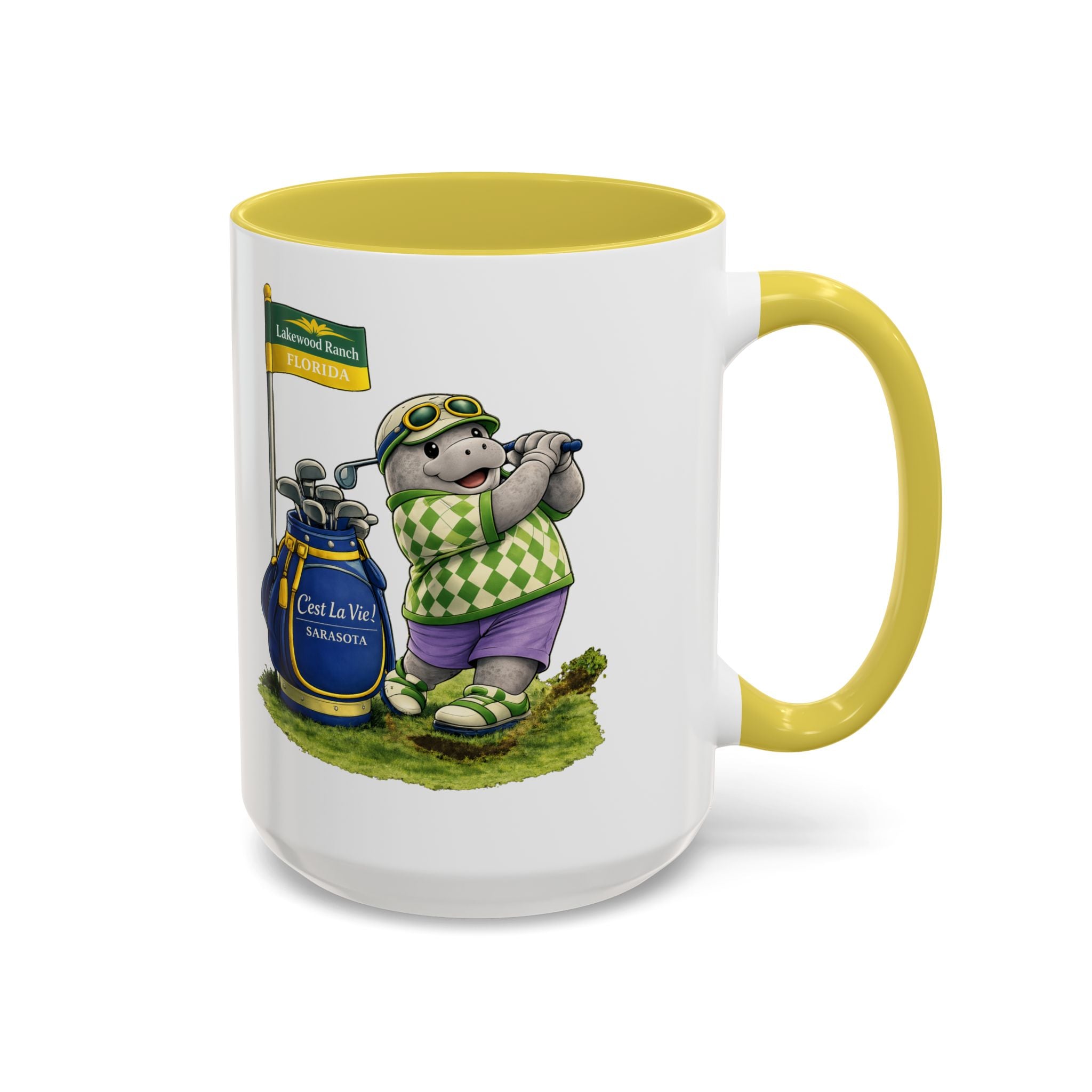 C'est La Vie! Café Mug — Manatee Golf (11oz/15oz)