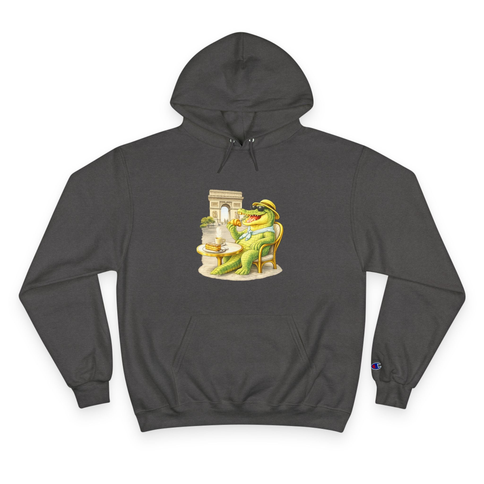 Champion Unisex Hoodie –  Gator Paris "C'est La Vie" Back Print