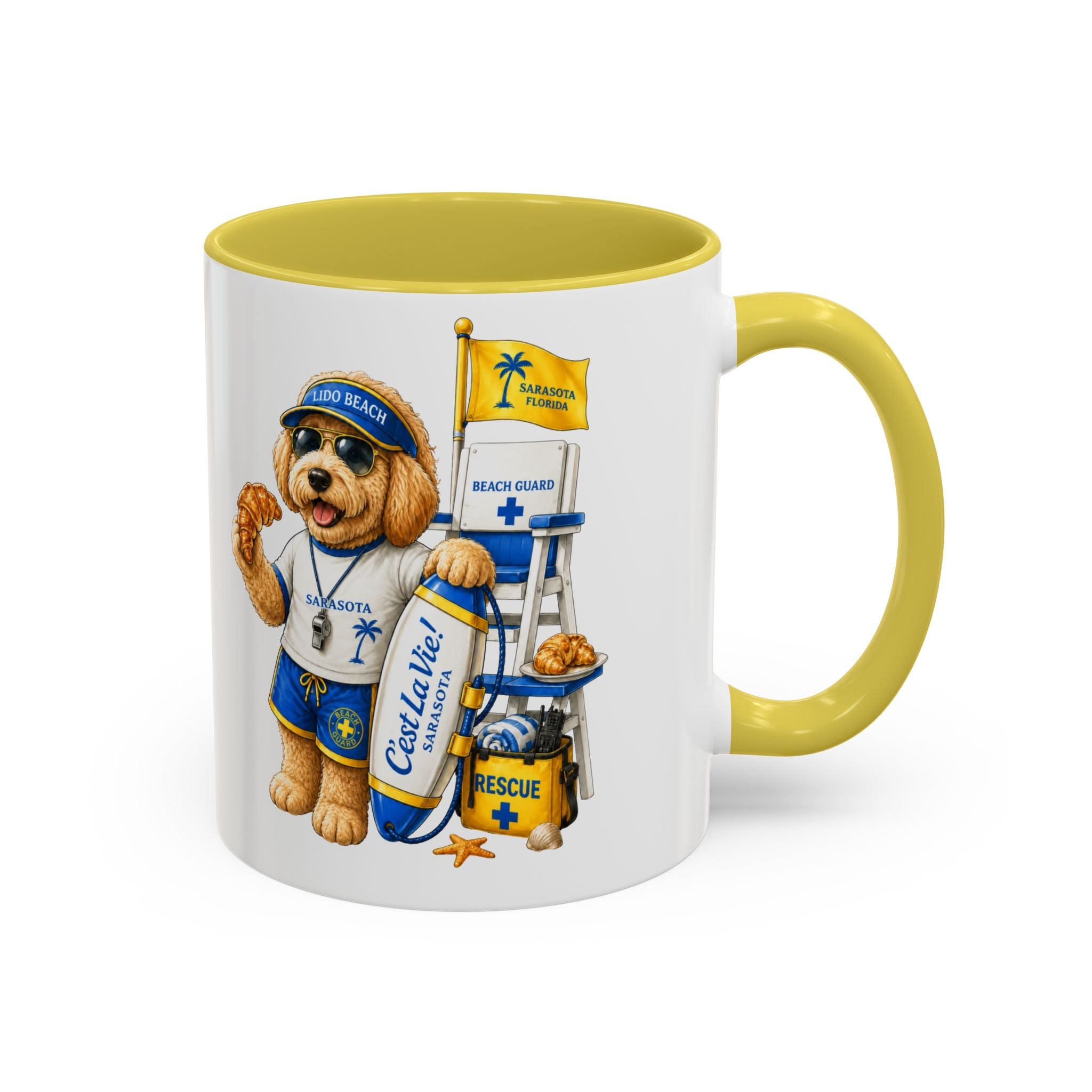 C'est La Vie! Doodle Café Mug — Authentic French Bakery Sarasota Cup (11oz/15oz)