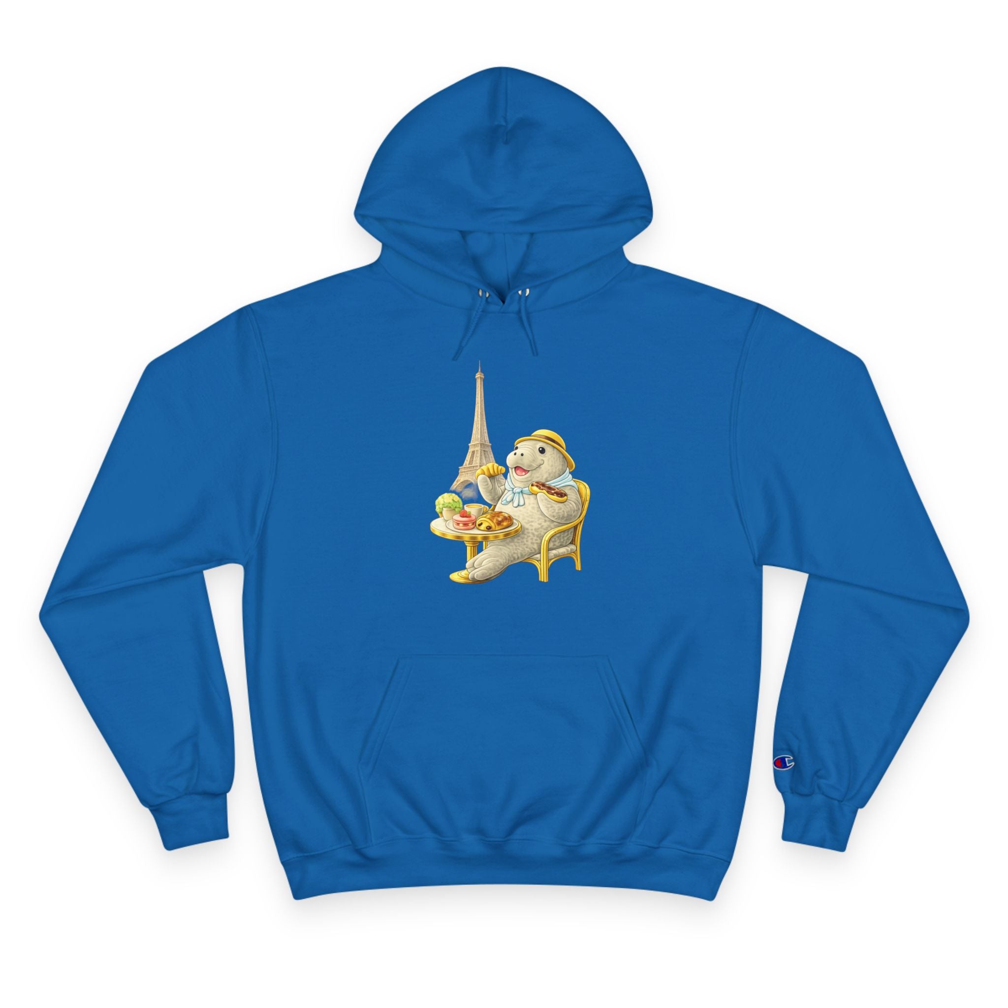 Champion Unisex Hoodie –  Manatee Paris "C'est La Vie" Back Print