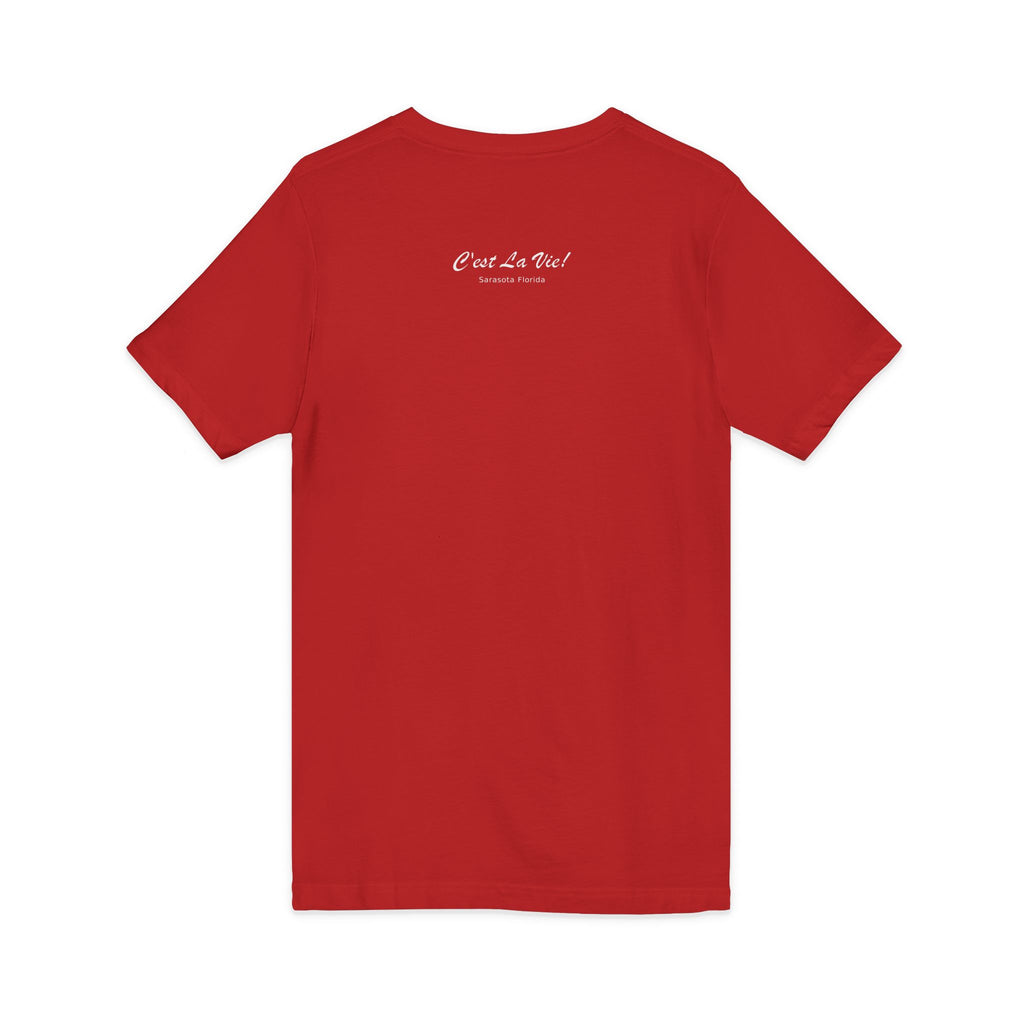 Unisex V-Neck T-Shirt C'est La Vie — Manatee Patissier