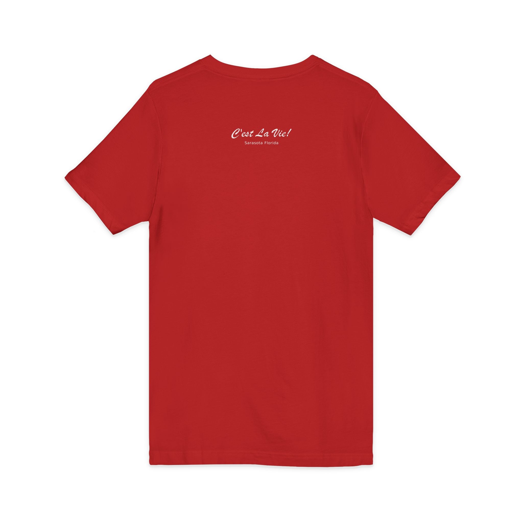 Unisex V-Neck T-Shirt C'est La Vie — Manatee Patissier