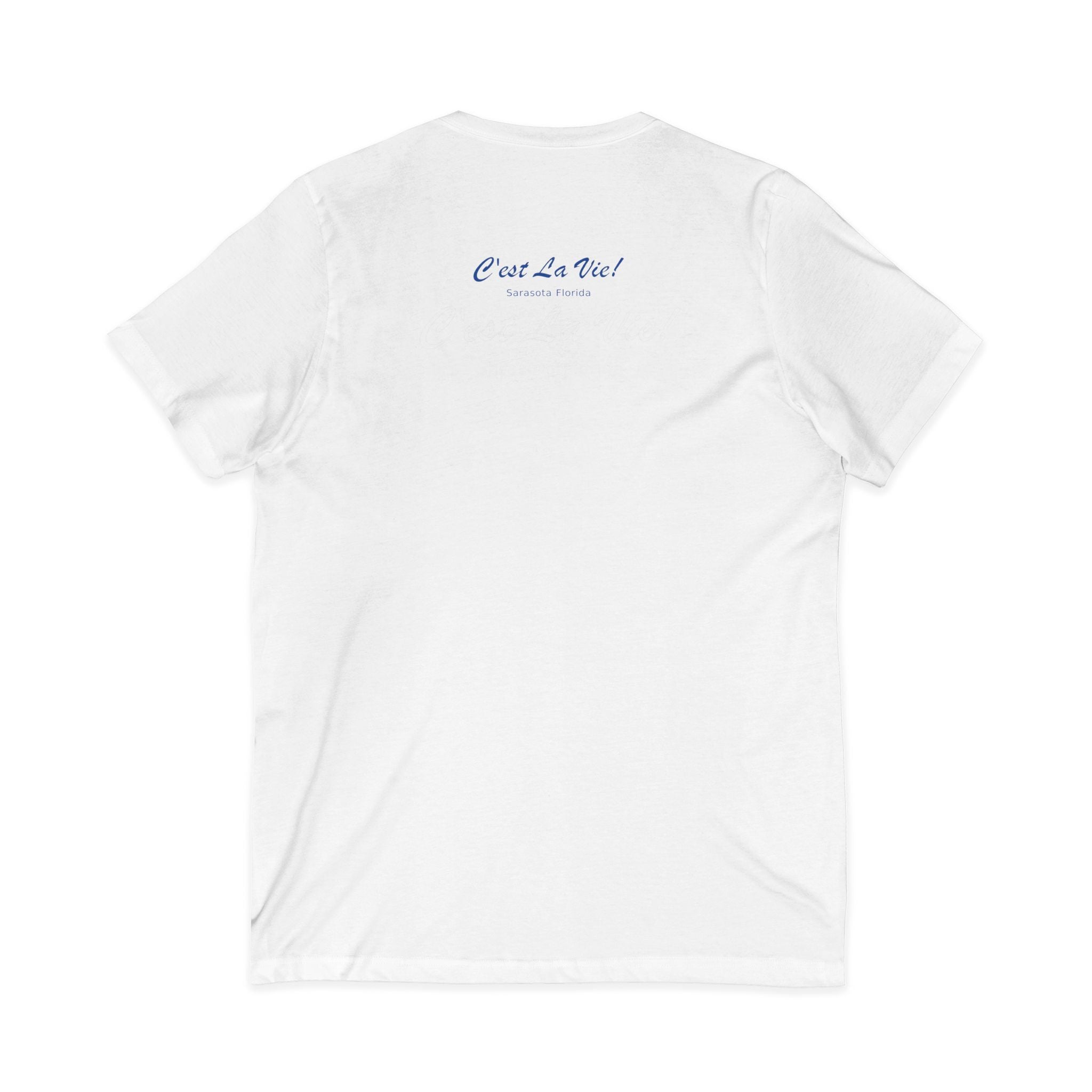 Unisex V-Neck T-Shirt C'est La Vie — Manatee Patissier