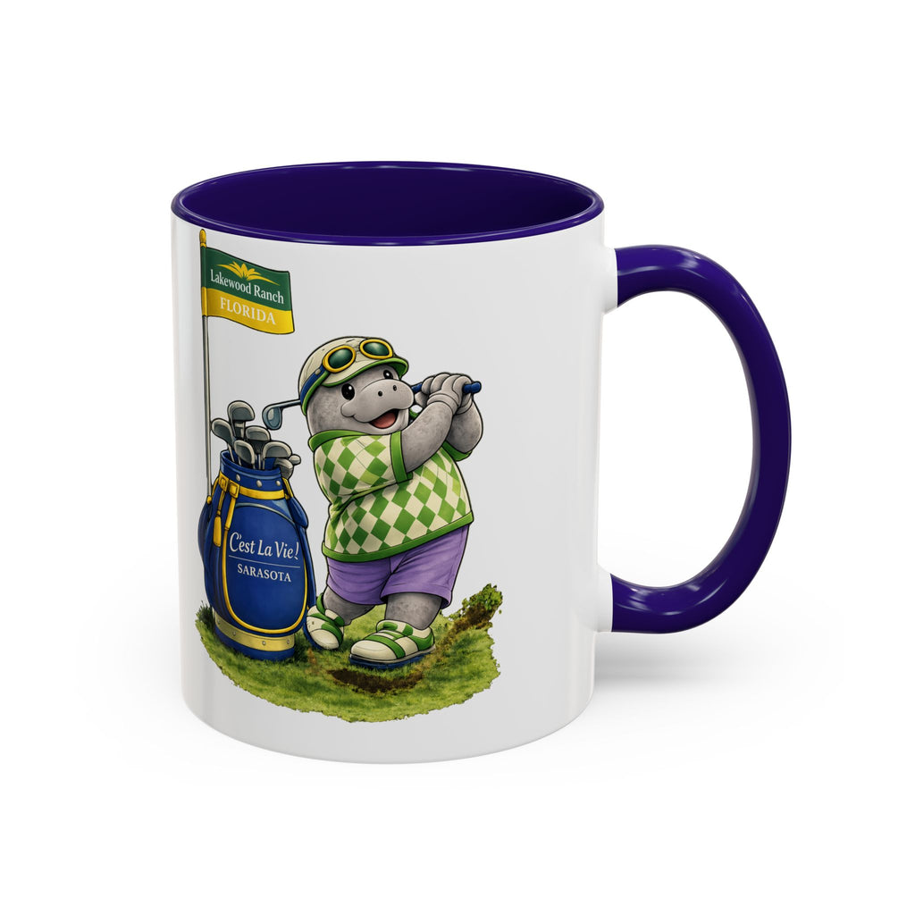 C'est La Vie! Café Mug — Manatee Golf (11oz/15oz)