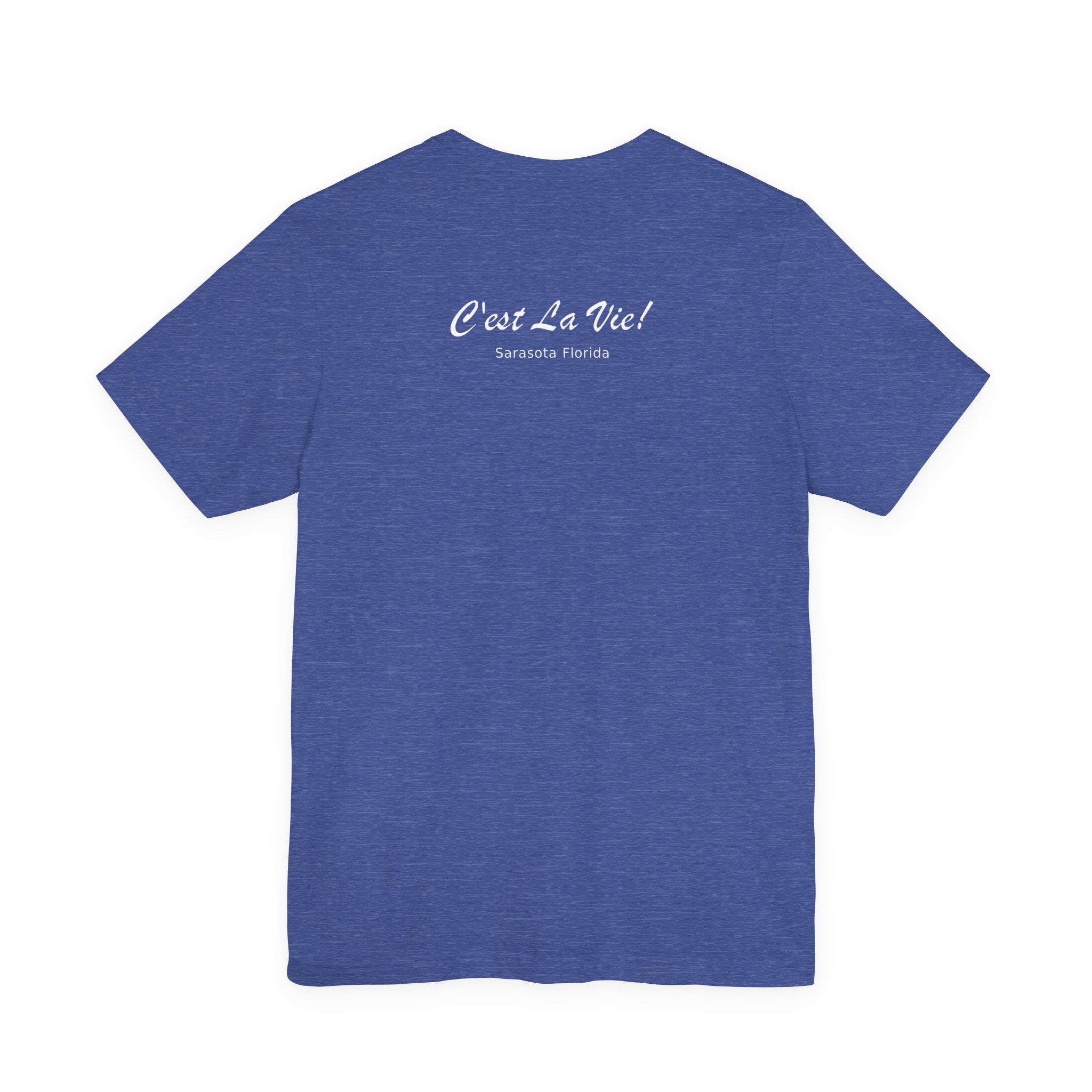 Unisex T-Shirt C'est La Vie — TIF Blue/Yellow Skeleton Owner Fred