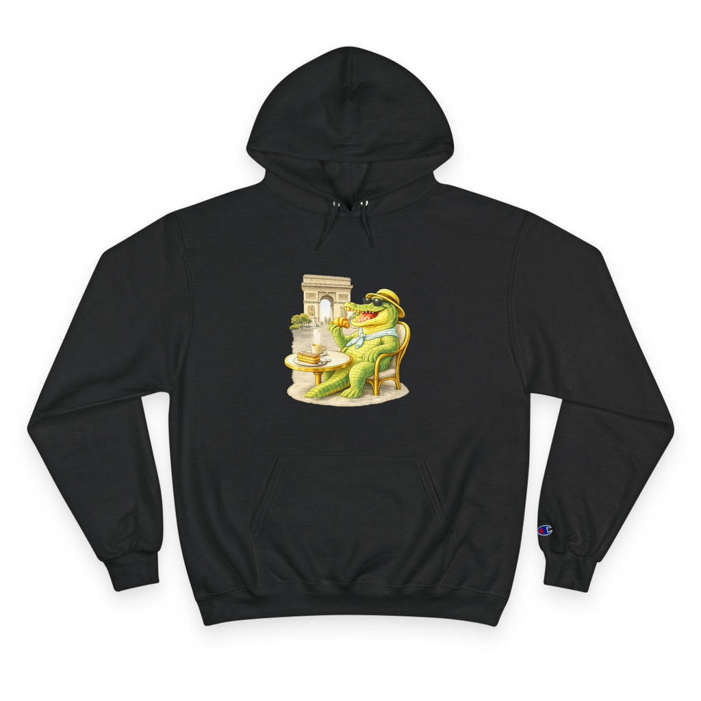 Champion Unisex Hoodie –  Gator Paris "C'est La Vie" Back Print