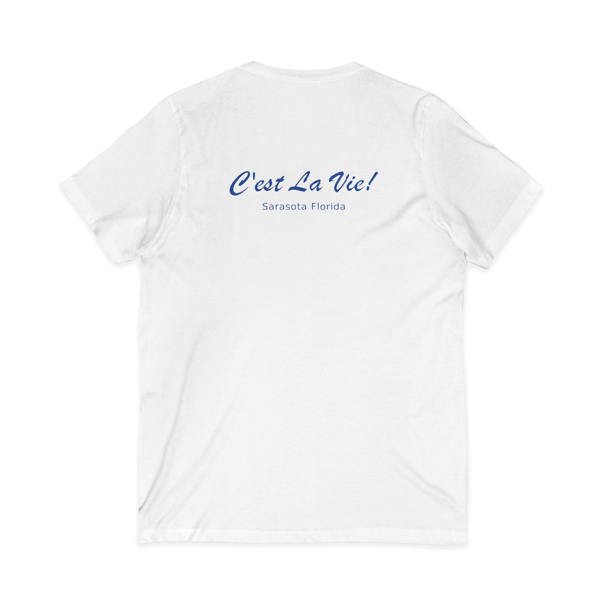 Unisex V-Neck T-Shirt C'est La Vie — Manatee Surf