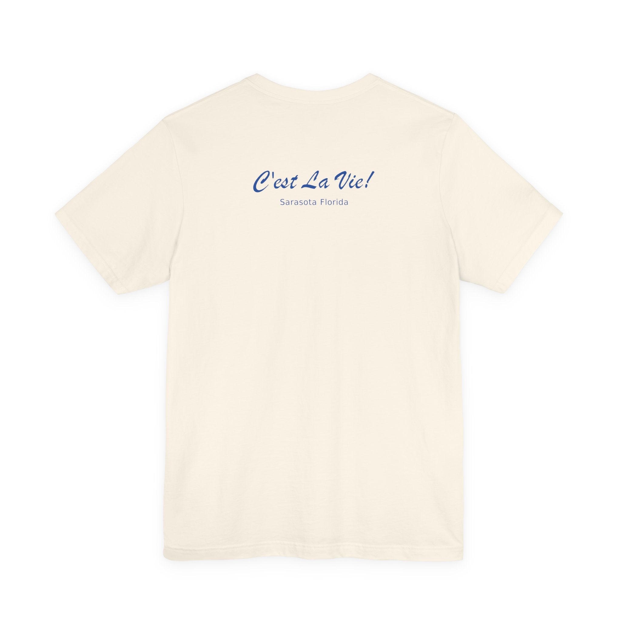 Unisex T-Shirt C'est La Vie — TIF Blue/Yellow Skeleton Owner Fred