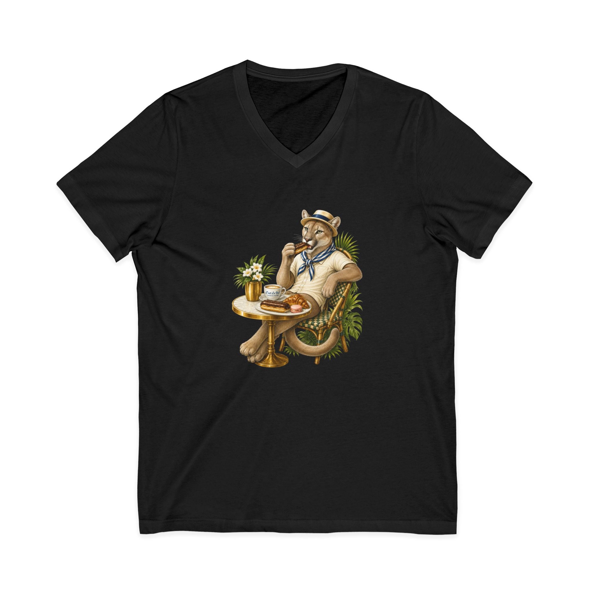 V-Neck T-Shirt C'est La Vie — Panthera of Florida