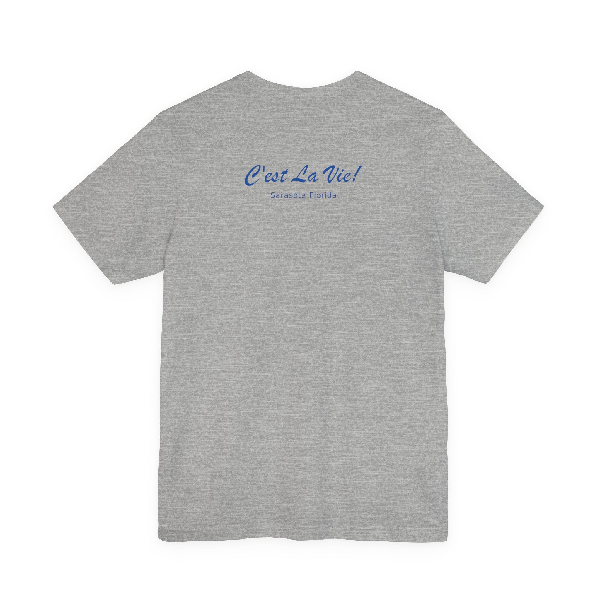 Unisex T-Shirt C'est La Vie — TIF Blue/Yellow Skeleton Owner Fred
