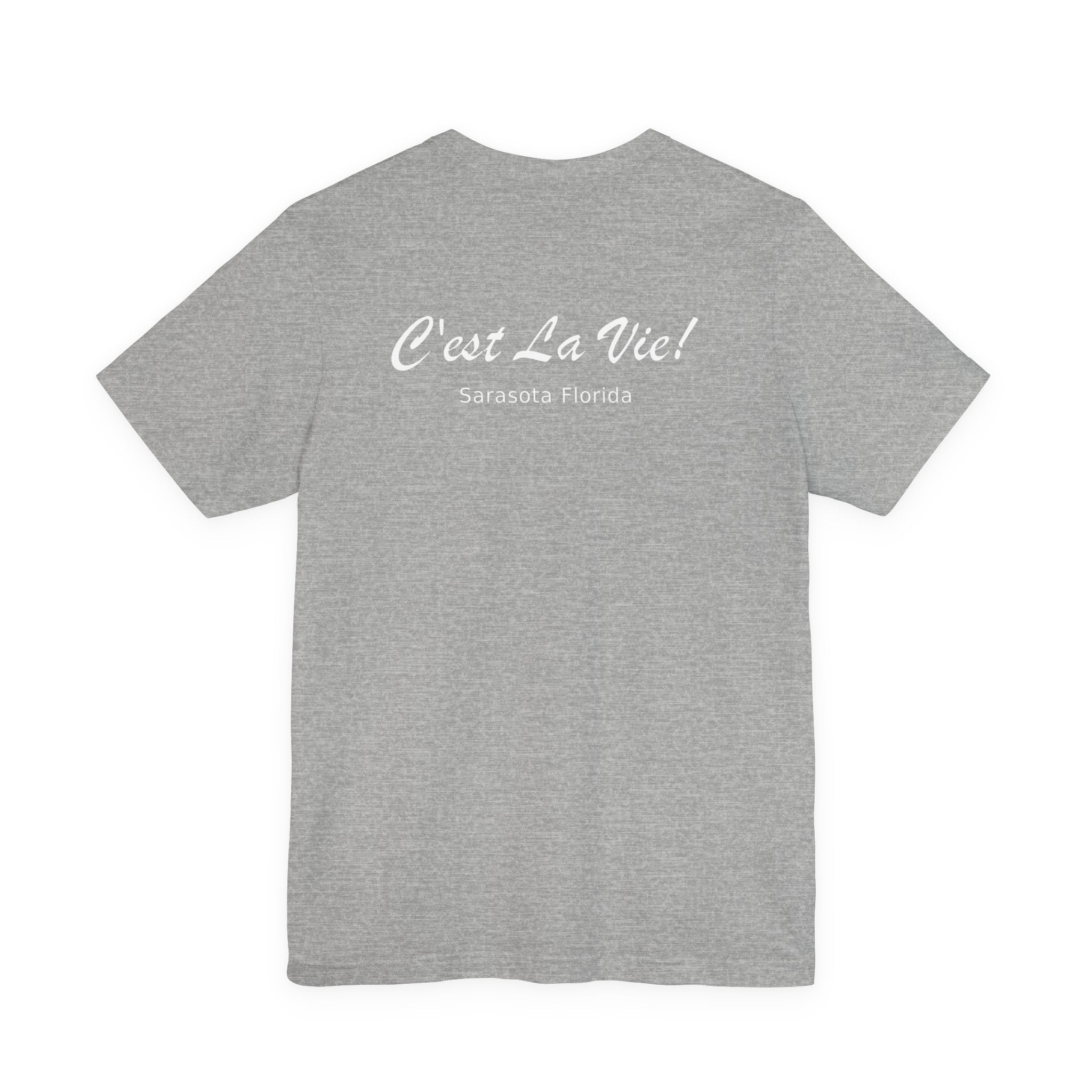 T-Shirt — Logo Marron 'C'est la Vie' Vintage Beach Lounge Graphic Tee