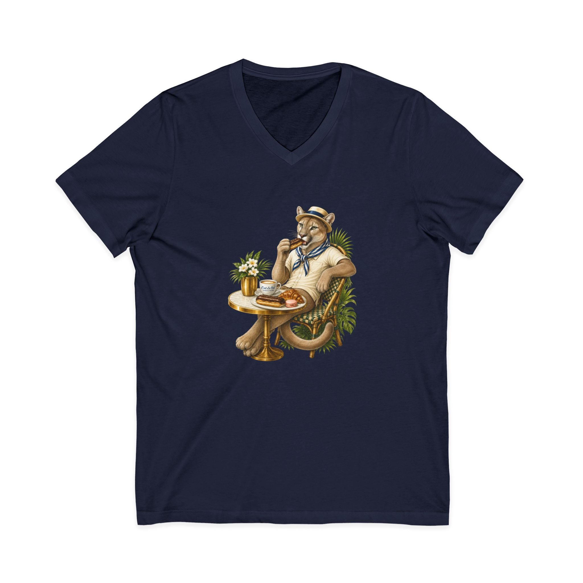 V-Neck T-Shirt C'est La Vie — Panthera of Florida
