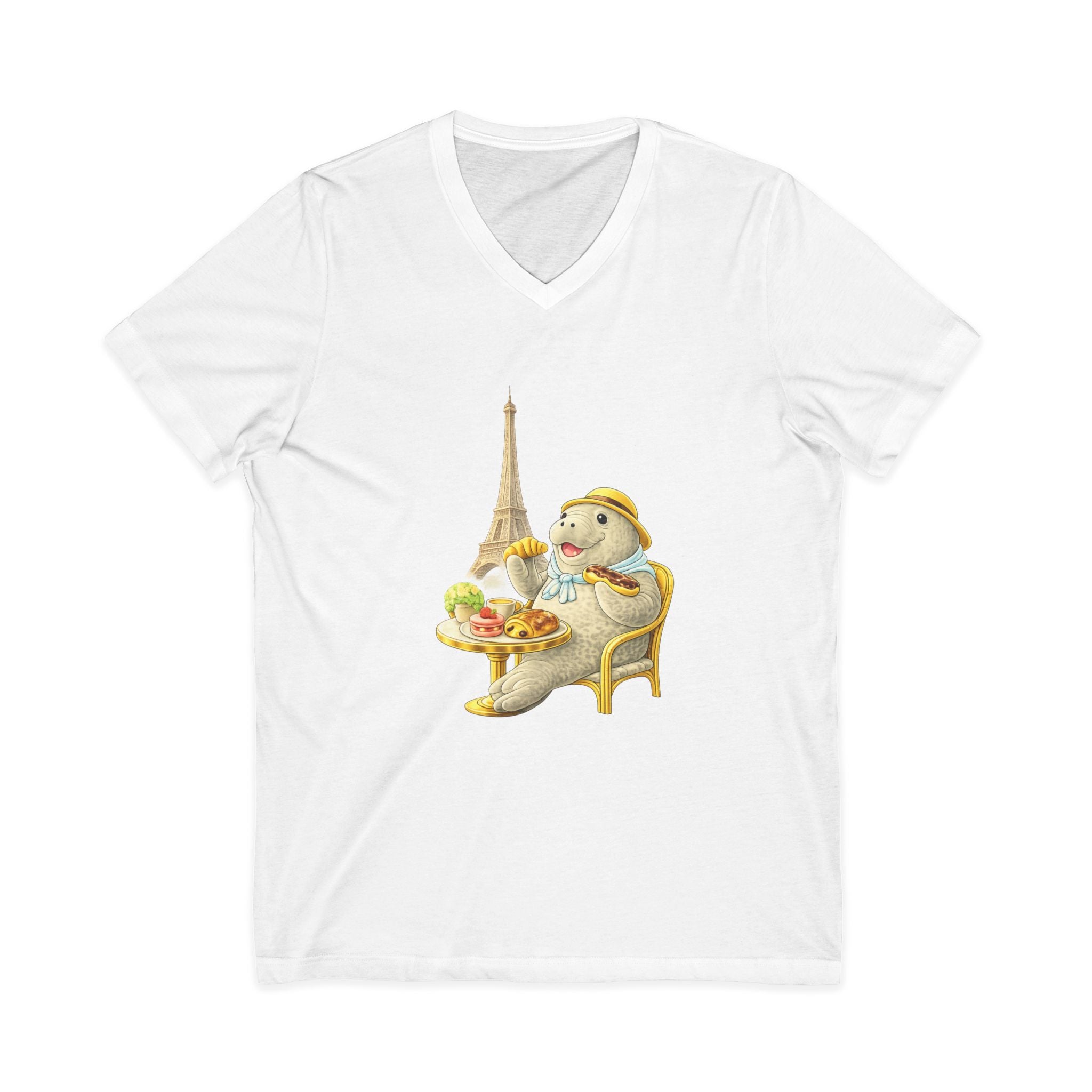 Unisex V-Neck T-Shirt C'est La Vie — Manatee Paris