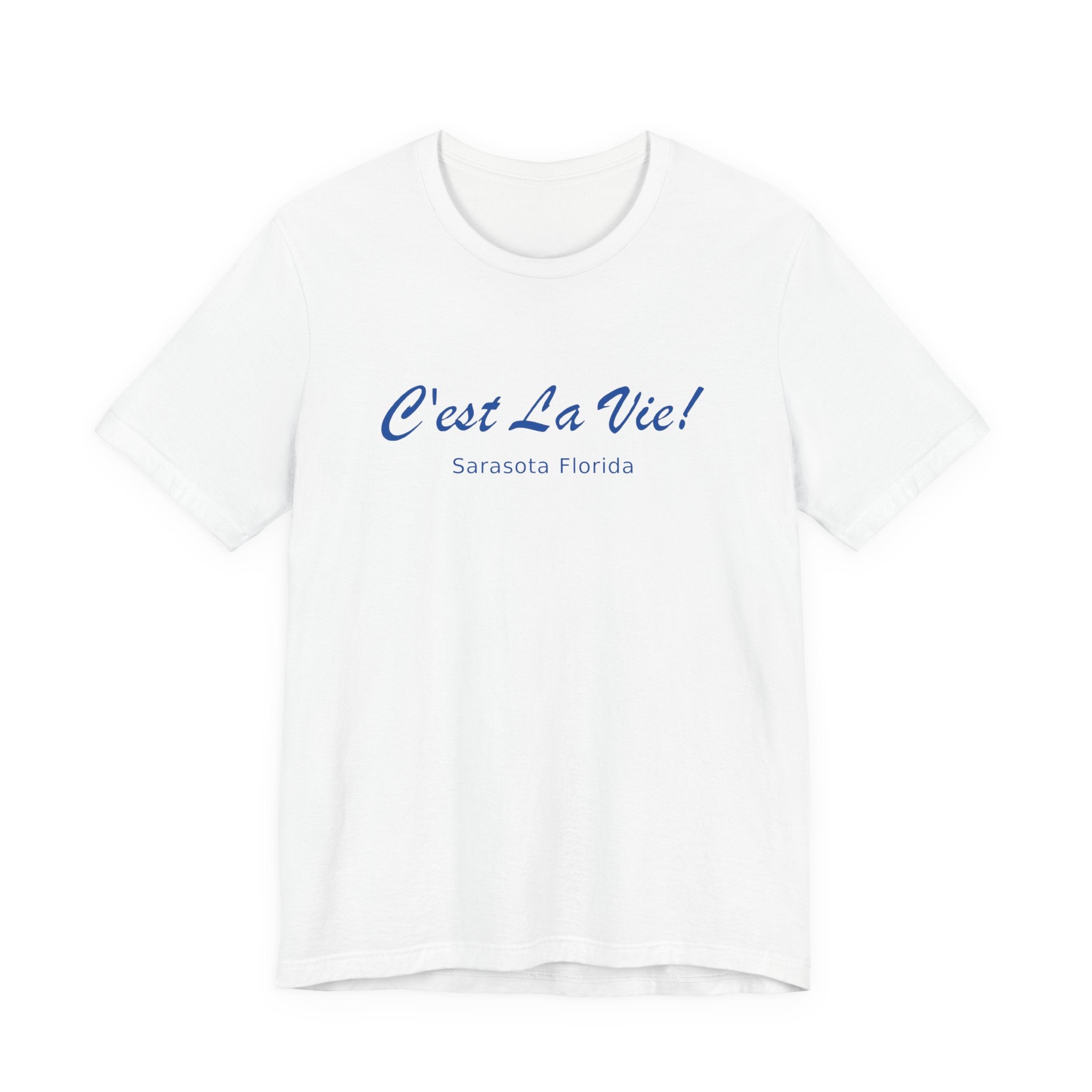 Unisex C'est La Vie Infront Logo T-Shirt - Back with Manatee Paris