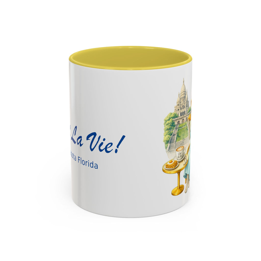 C'est La Vie! Racoon Café Mug — Authentic French Bakery Sarasota Cup (11oz/15oz)