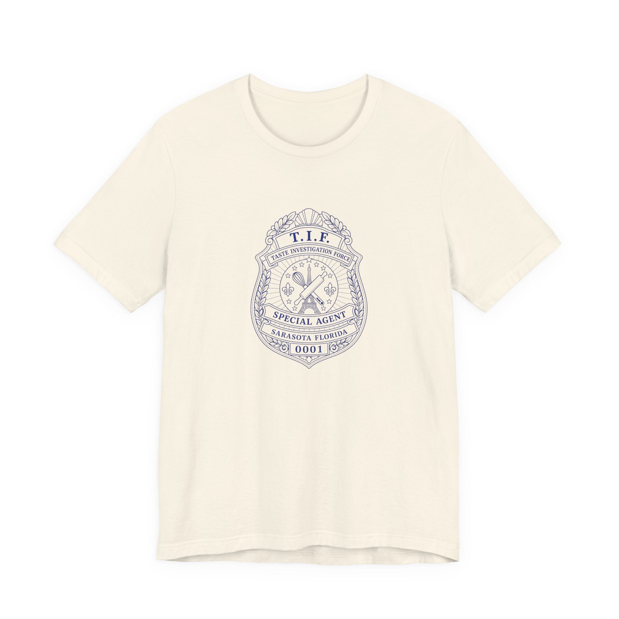 Unisex T-Shirt C'est La Vie — TIF Blue/Yellow Skeleton Owner Fred