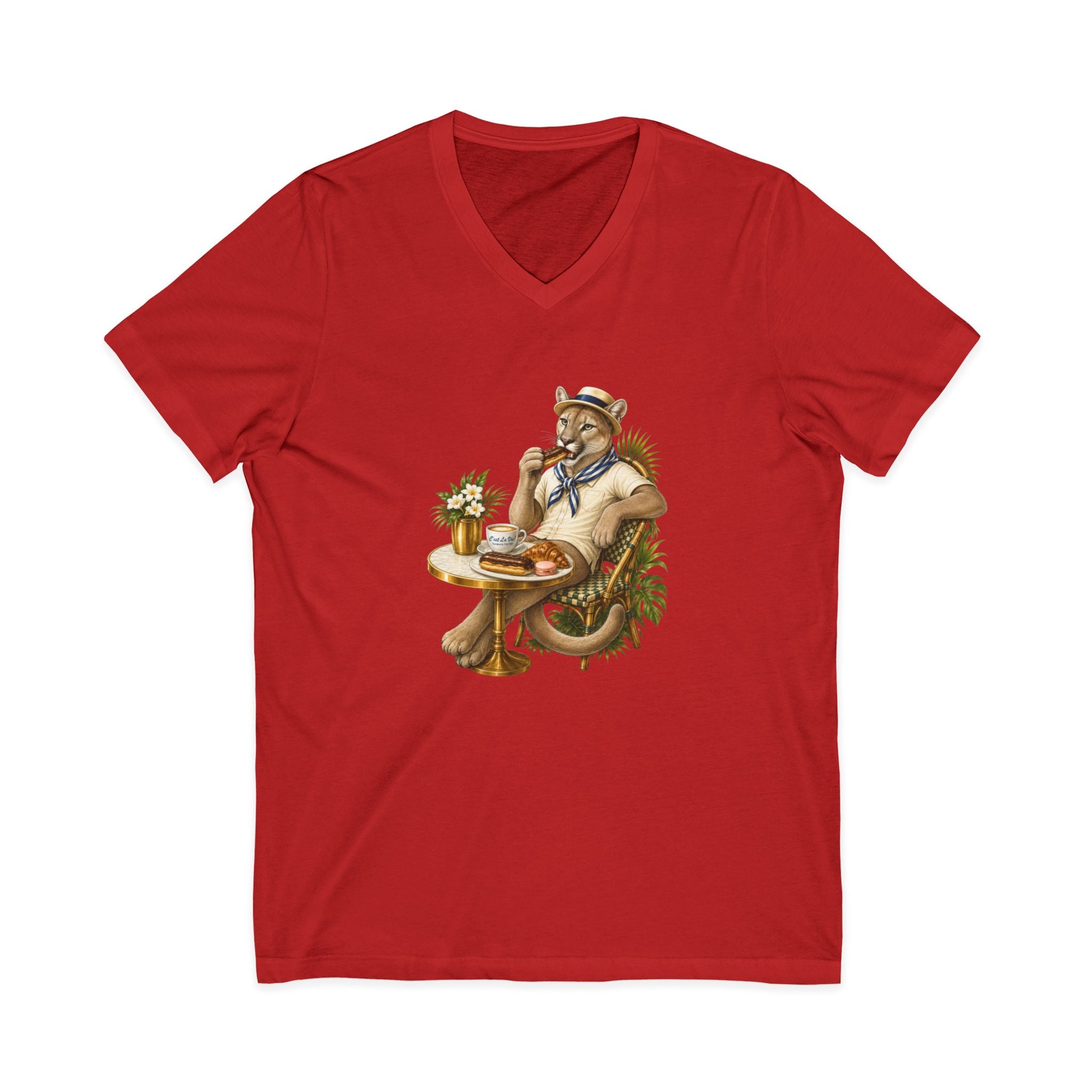 V-Neck T-Shirt C'est La Vie — Panthera of Florida