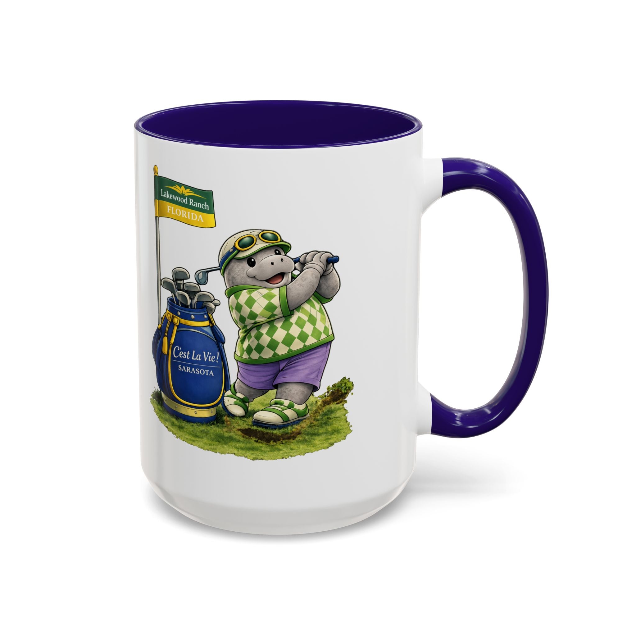 C'est La Vie! Café Mug — Manatee Golf (11oz/15oz)