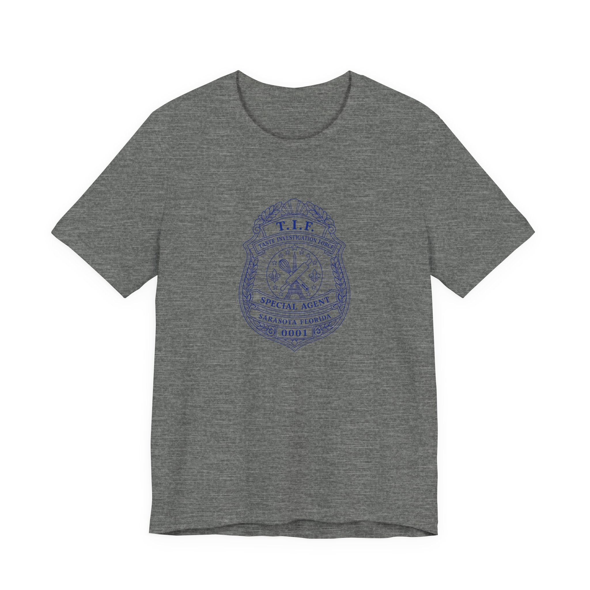 Unisex T-Shirt C'est La Vie — TIF Blue/Yellow Skeleton Owner Fred