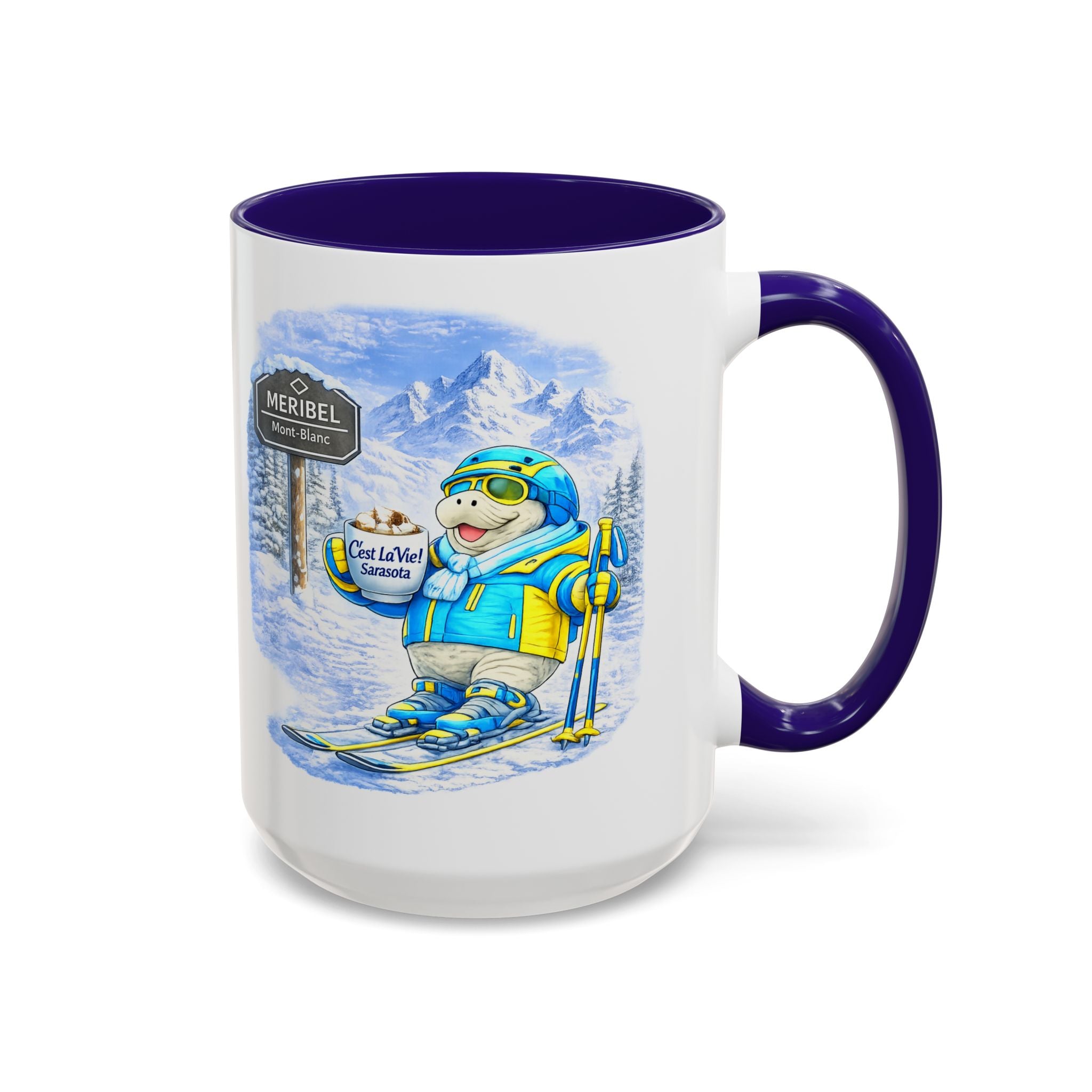 C'est La Vie! Café Mug — Manatee Ski (11oz/15oz)