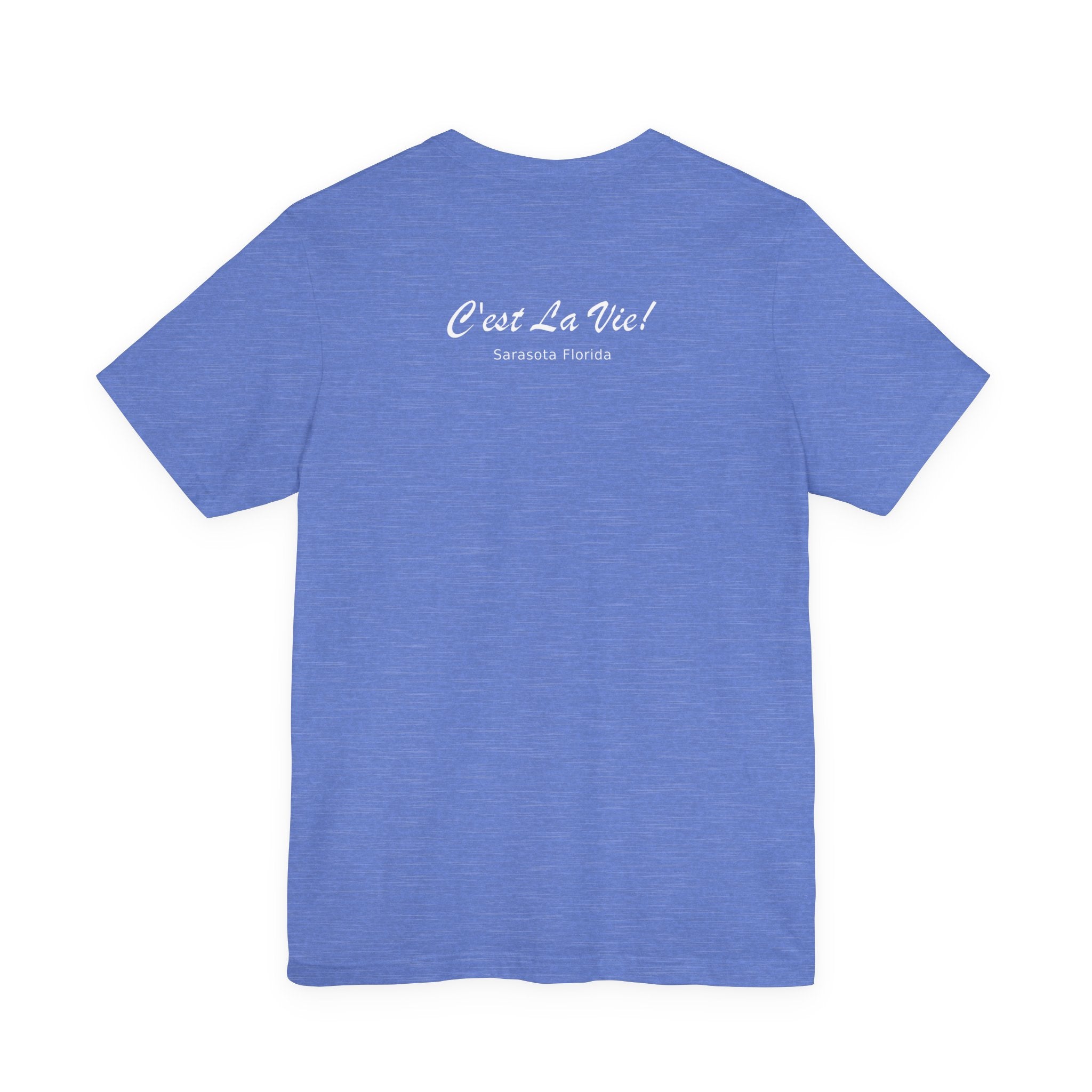 Unisex T-Shirt C'est La Vie — TIF Blue/Yellow Skeleton Owner Fred