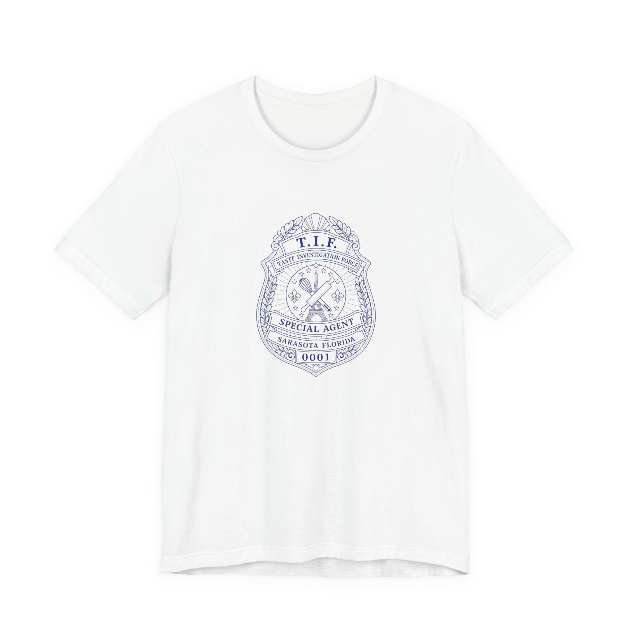 Unisex T-Shirt C'est La Vie — TIF Blue/Yellow Skeleton Owner Fred