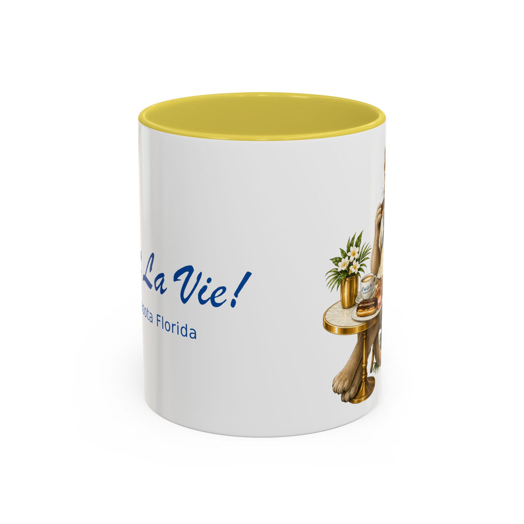 C'est La Vie! Panthera Café Mug — Authentic French Bakery Sarasota Cup (11oz/15oz)