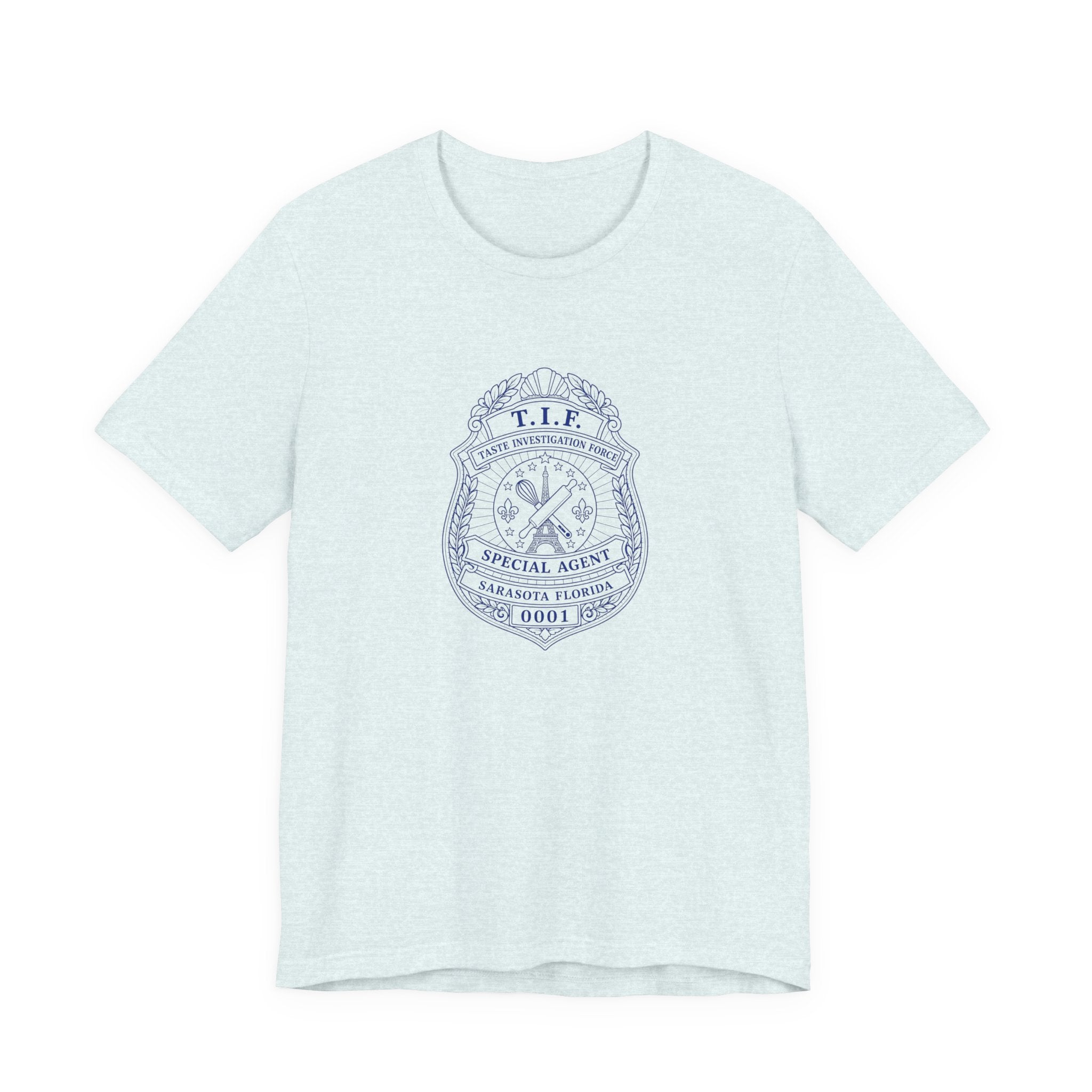 Unisex T-Shirt C'est La Vie — TIF Blue/Yellow Skeleton Owner Fred