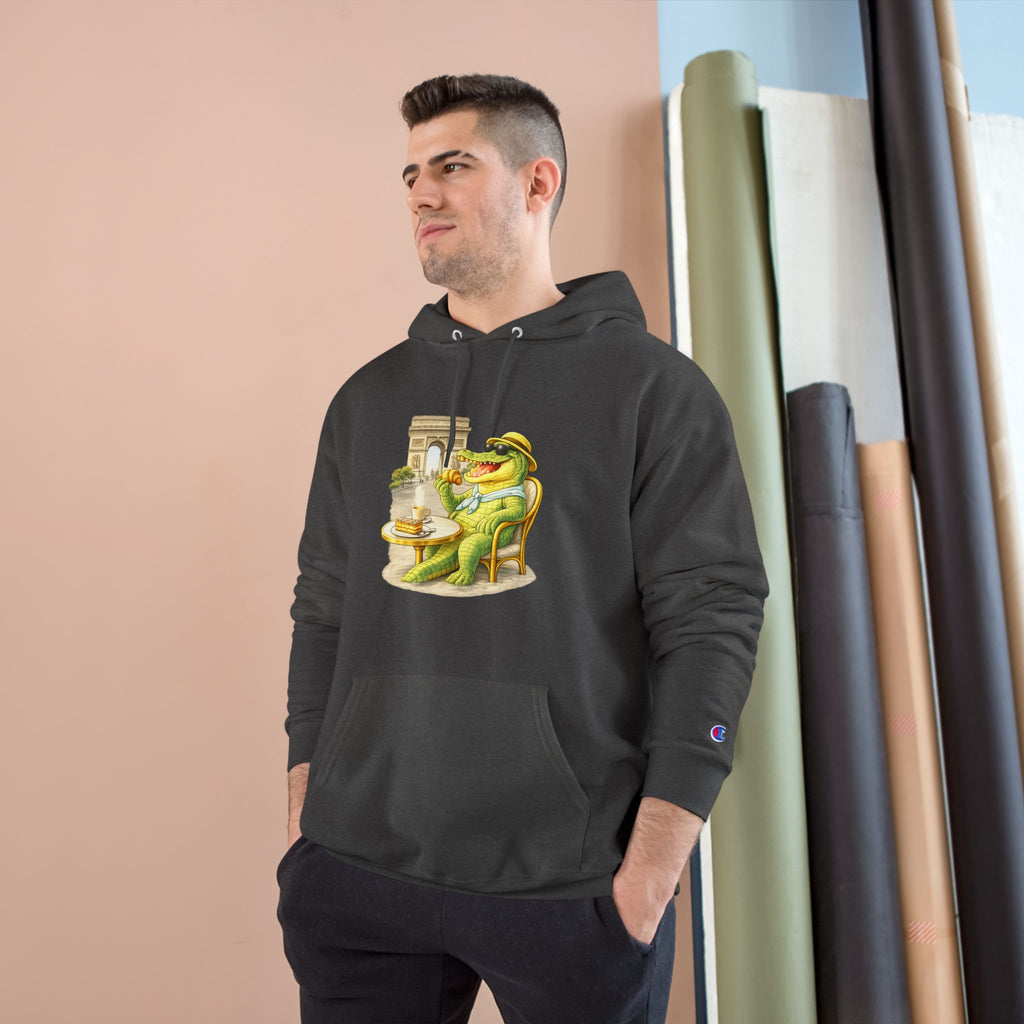 Champion Unisex Hoodie –  Gator Paris "C'est La Vie" Back Print