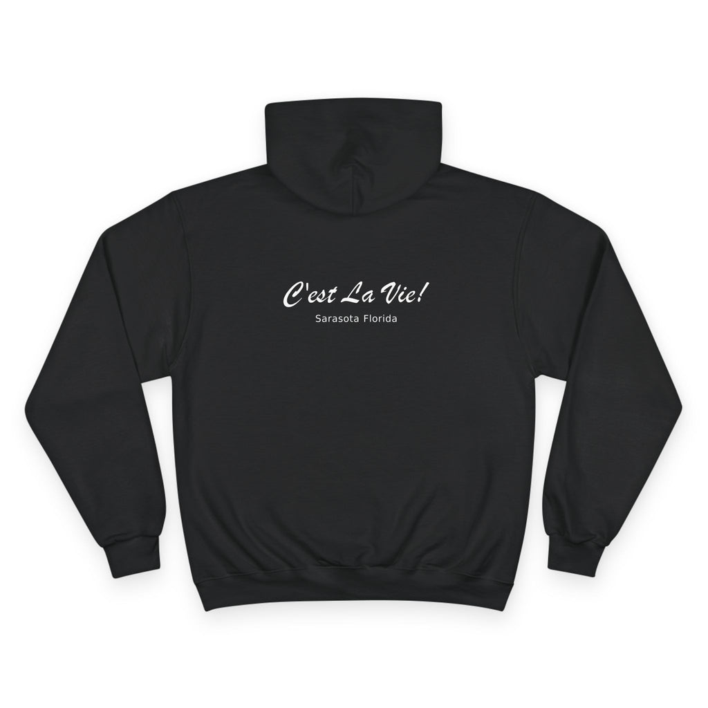 Champion Unisex Hoodie Owner Edition –  Manatee Moulin  "C'est La Vie" Back Print