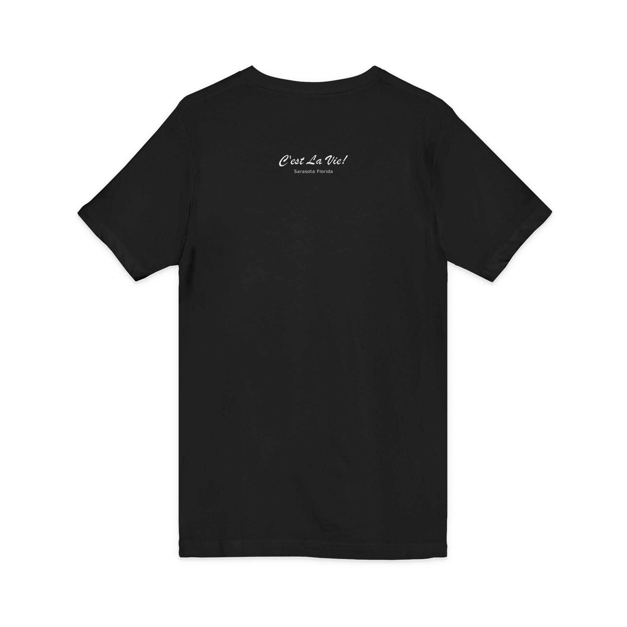 Unisex V-Neck T-Shirt C'est La Vie — Manatee Patissier