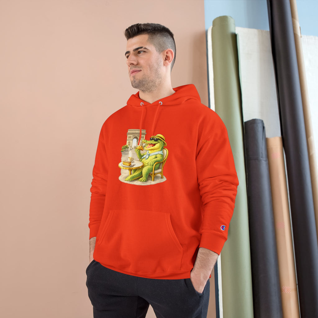 Champion Unisex Hoodie –  Gator Paris "C'est La Vie" Back Print