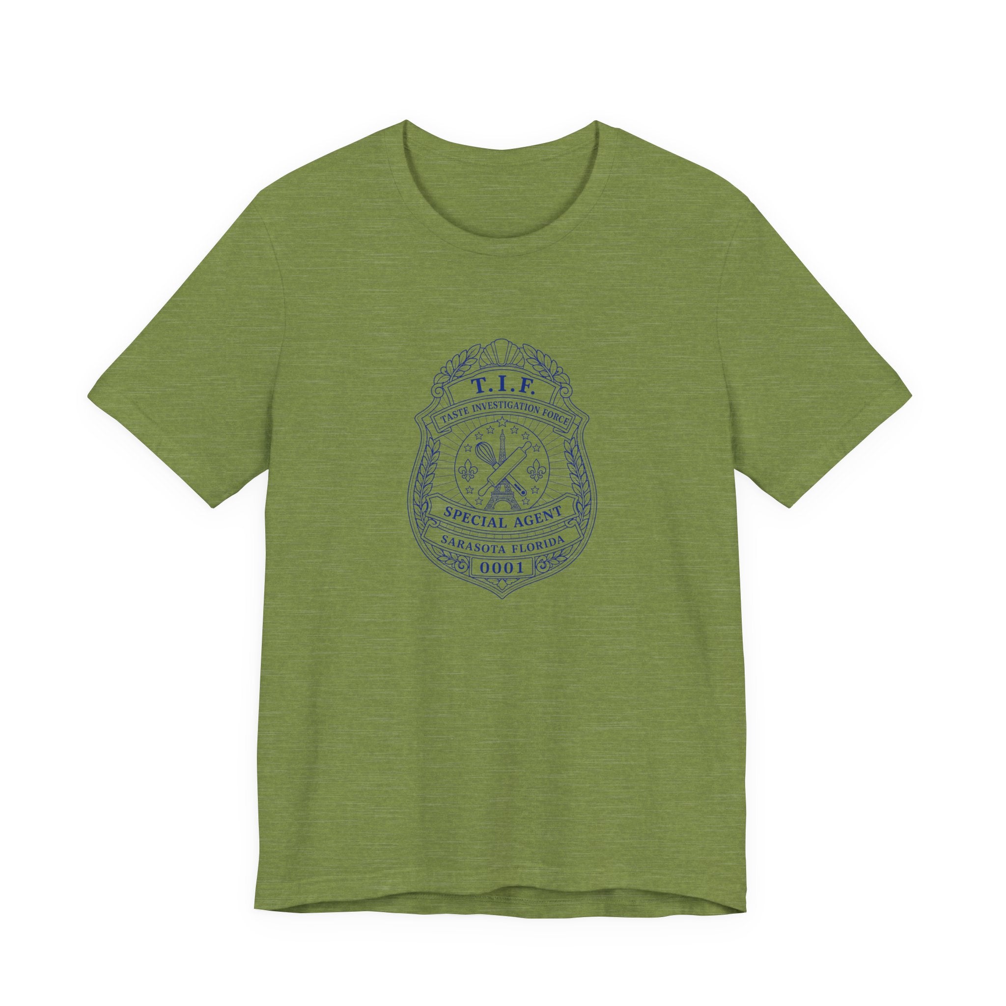 Unisex T-Shirt C'est La Vie — TIF Blue/Yellow Skeleton Owner Fred