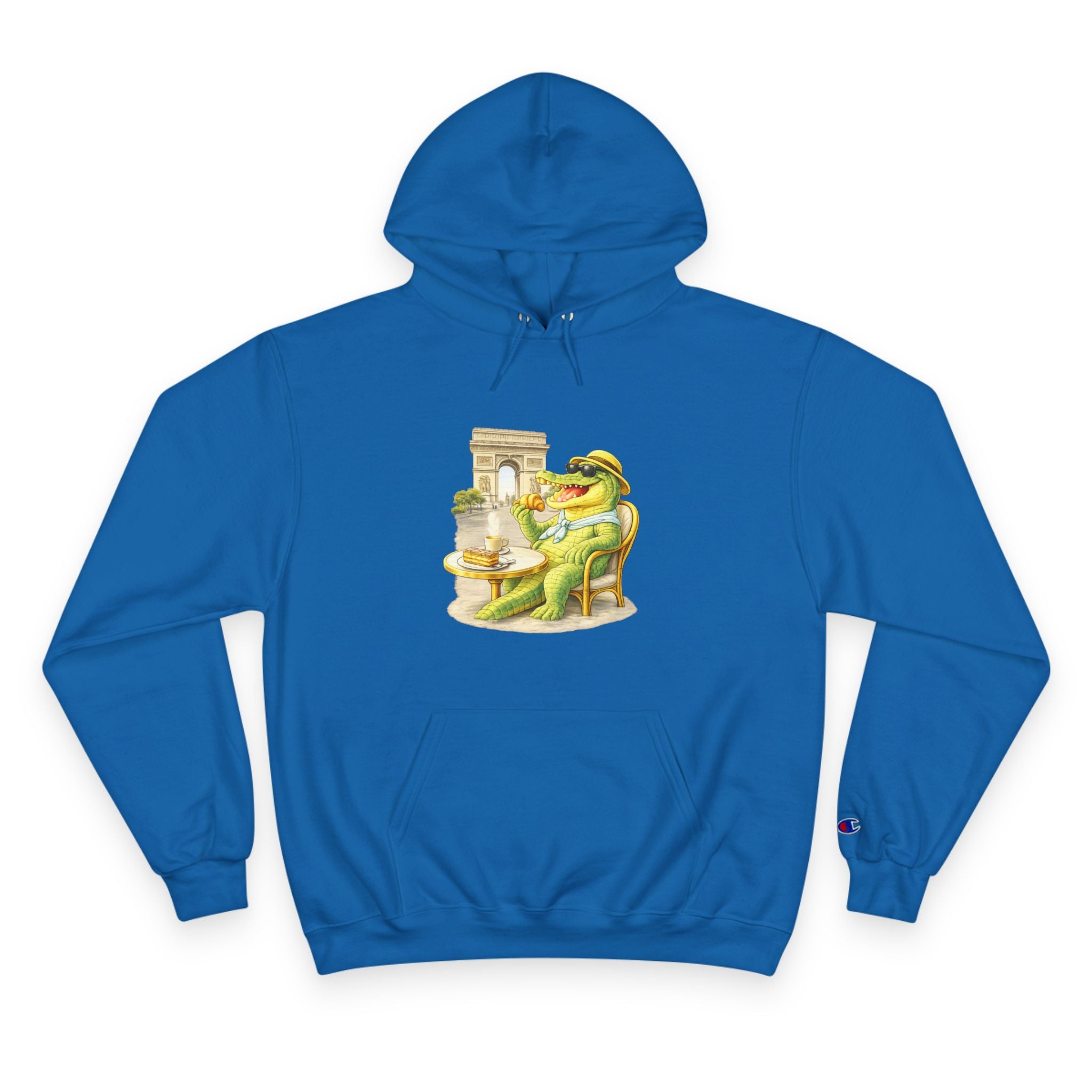 Champion Unisex Hoodie –  Gator Paris "C'est La Vie" Back Print