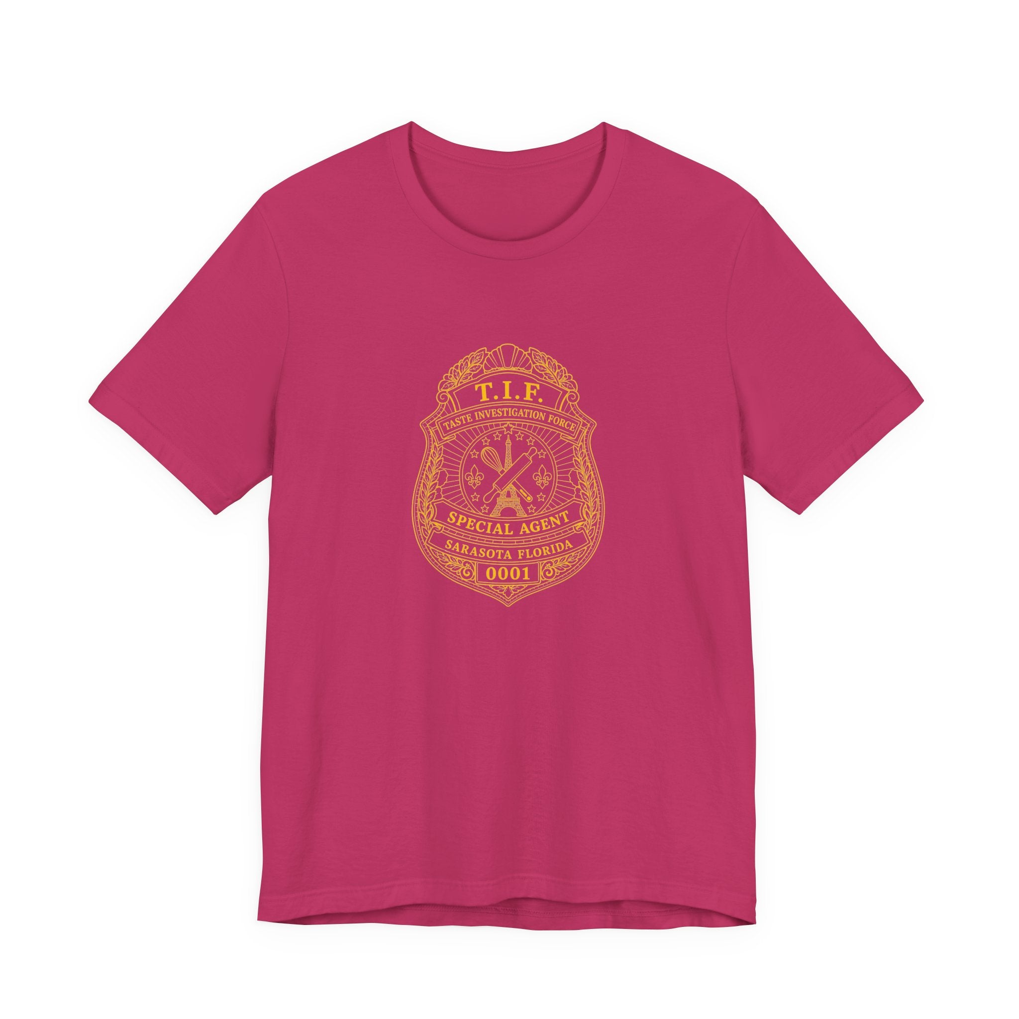 Unisex T-Shirt C'est La Vie — TIF Blue/Yellow Skeleton Owner Fred