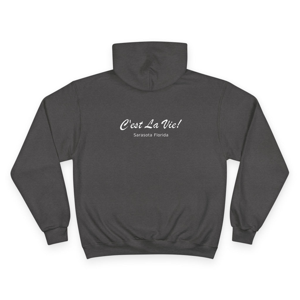 Champion Unisex Hoodie –  Manatee Paris "C'est La Vie" Back Print