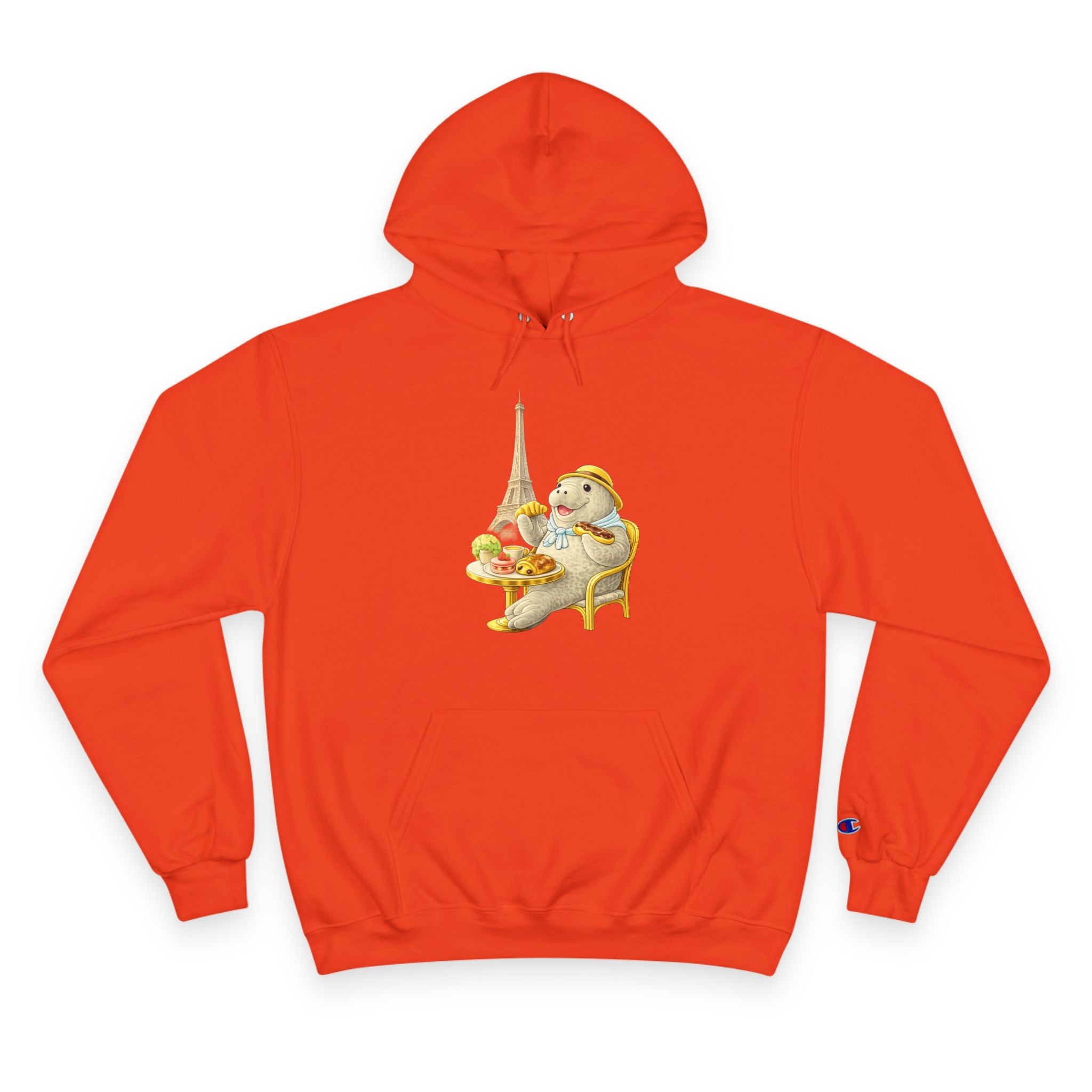 Champion Unisex Hoodie –  Manatee Paris "C'est La Vie" Back Print